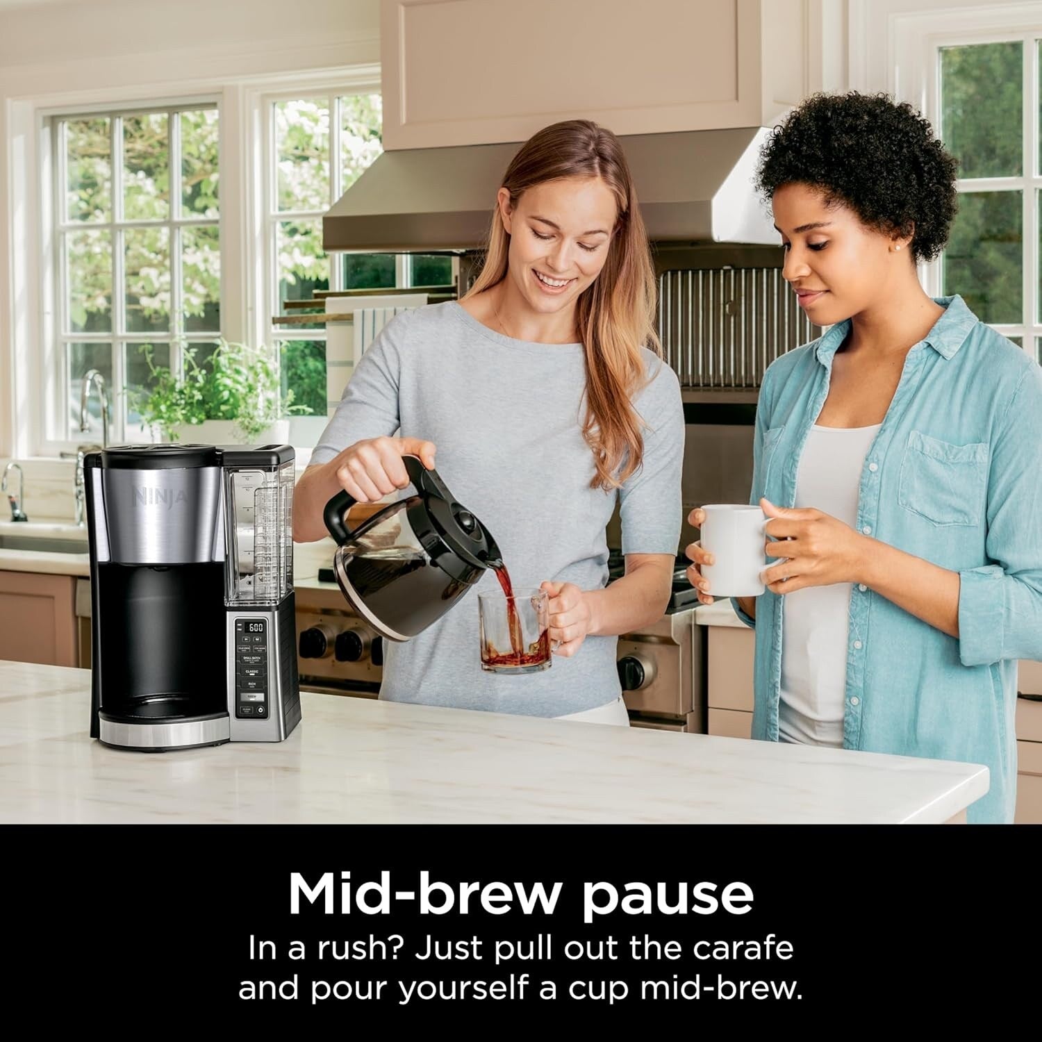 12-Cup Programmable Coffee Brewer, 2 Brew Styles, Adjustable Warm Plate, 60oz Reservoir, Delay Brew, Black Stainless