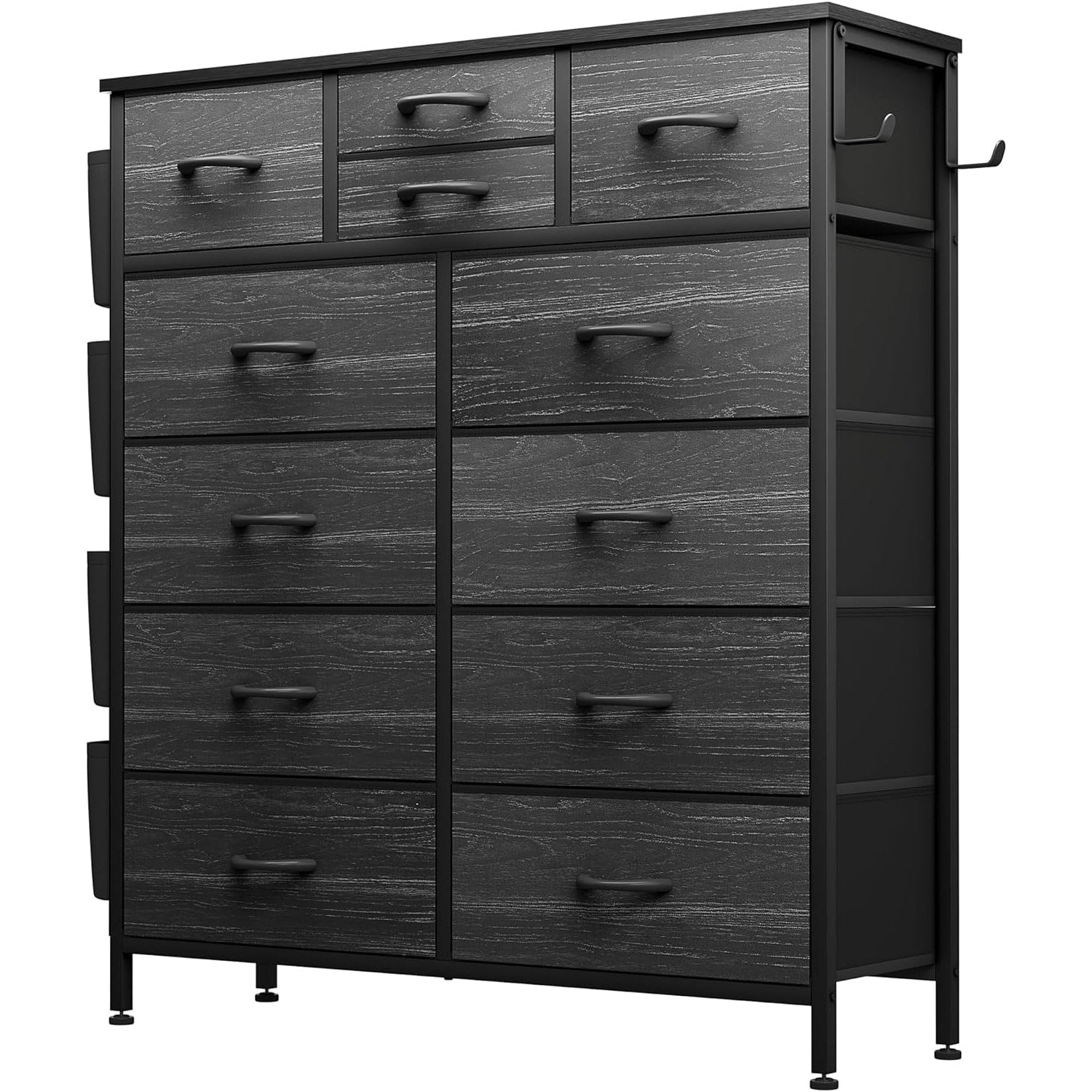 12 Drawer Dresser Fabric Tall Dressers for Bedroom Chest of Drawers