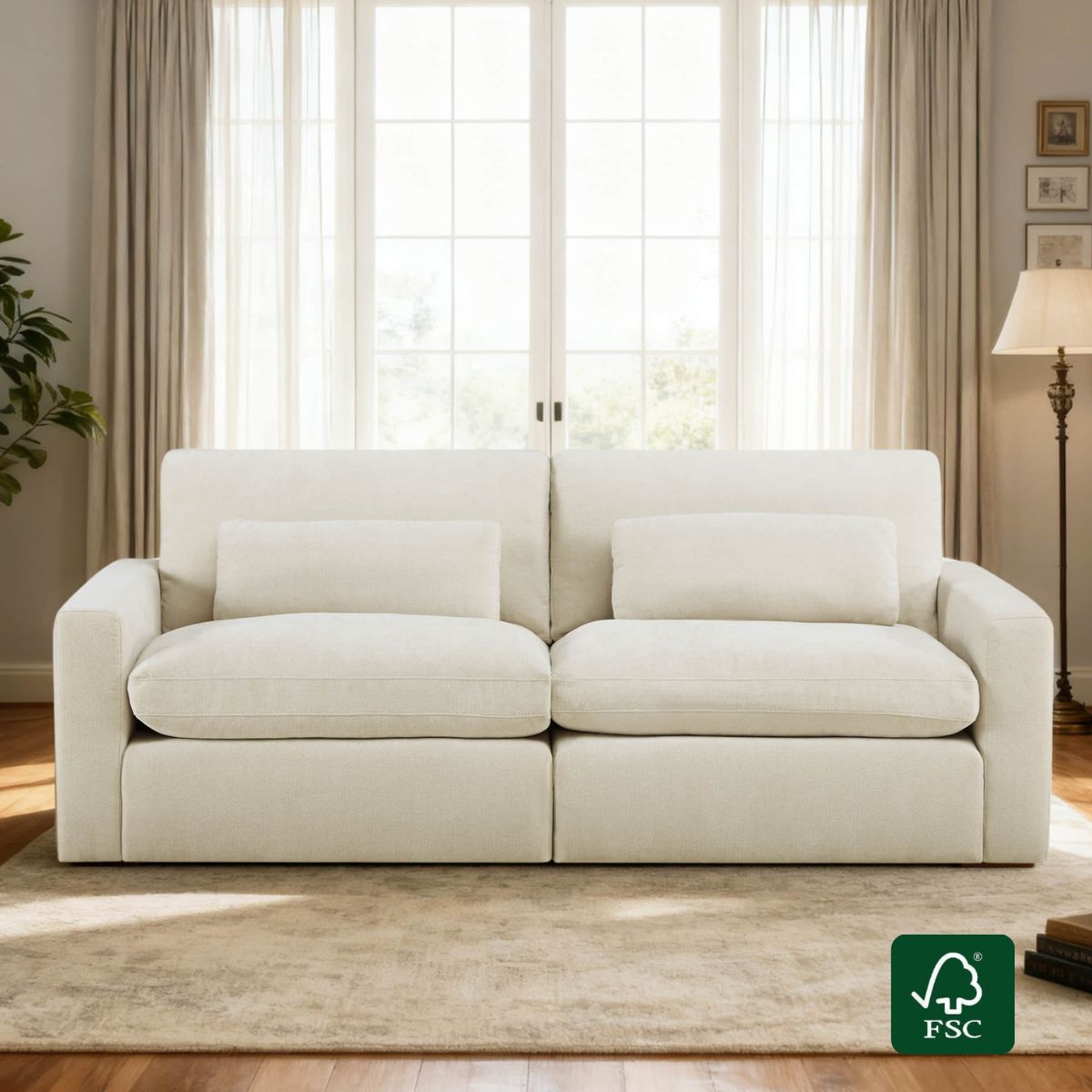 Ivy 2-Seat Performance Fabric Modular Sofa