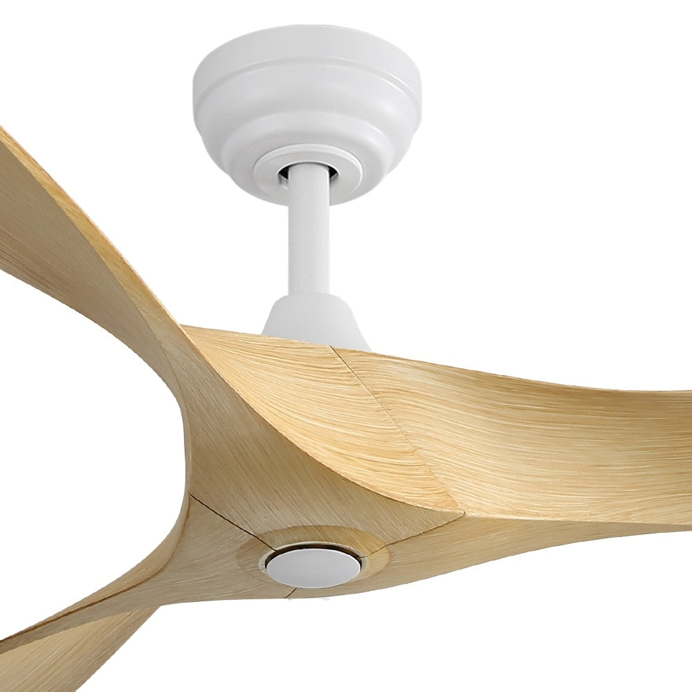52 inch Modern Solid Wood / ABS Ceiling Fan With Remote Control(No Light),6 WInd Speed,Reversible Airflow