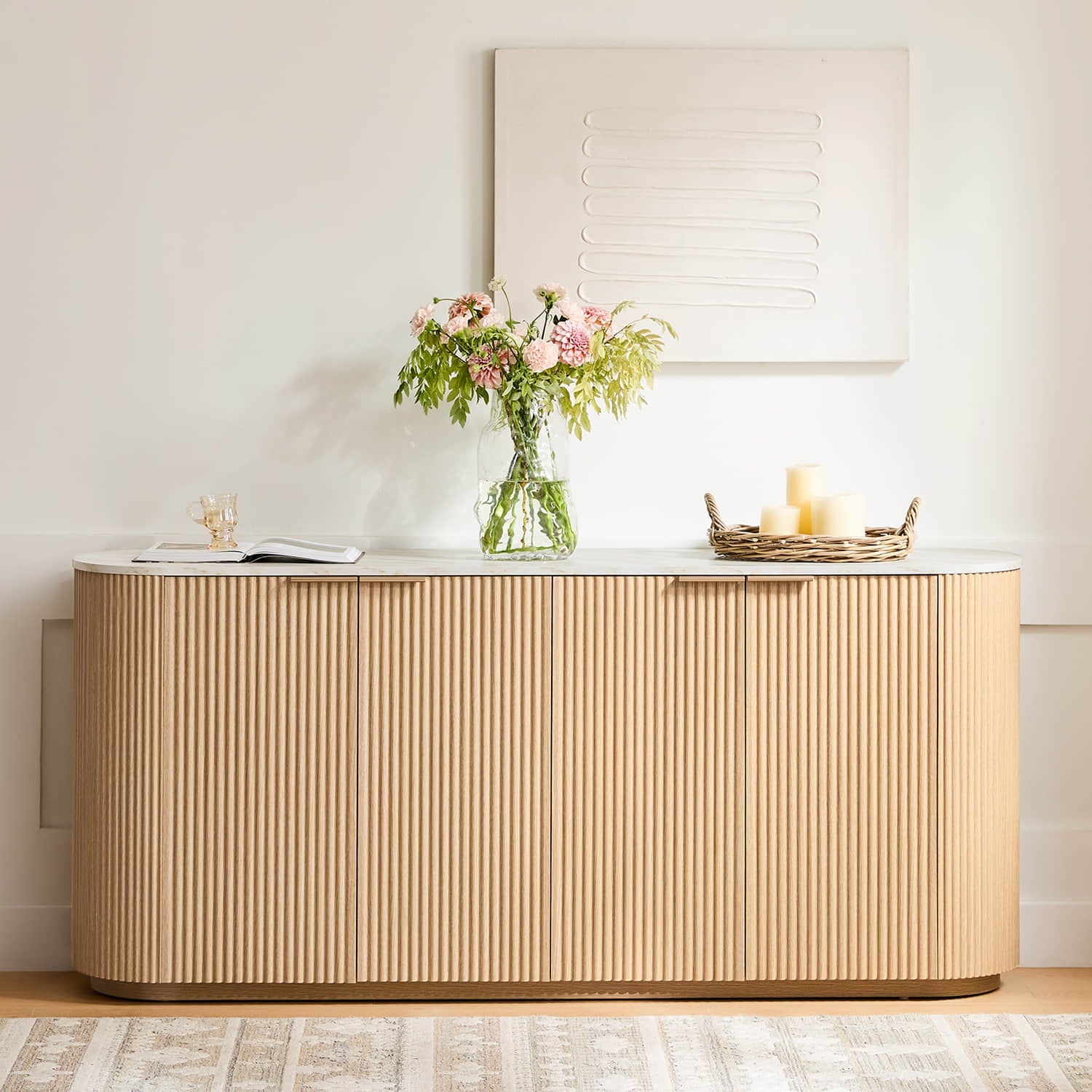Bowen – 70 Fluted Wood Sideboard