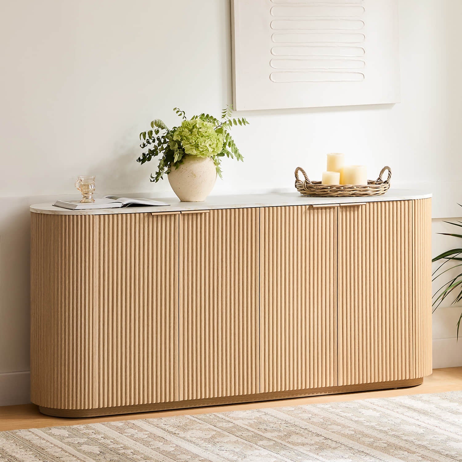 Bowen – 70 Fluted Wood Sideboard