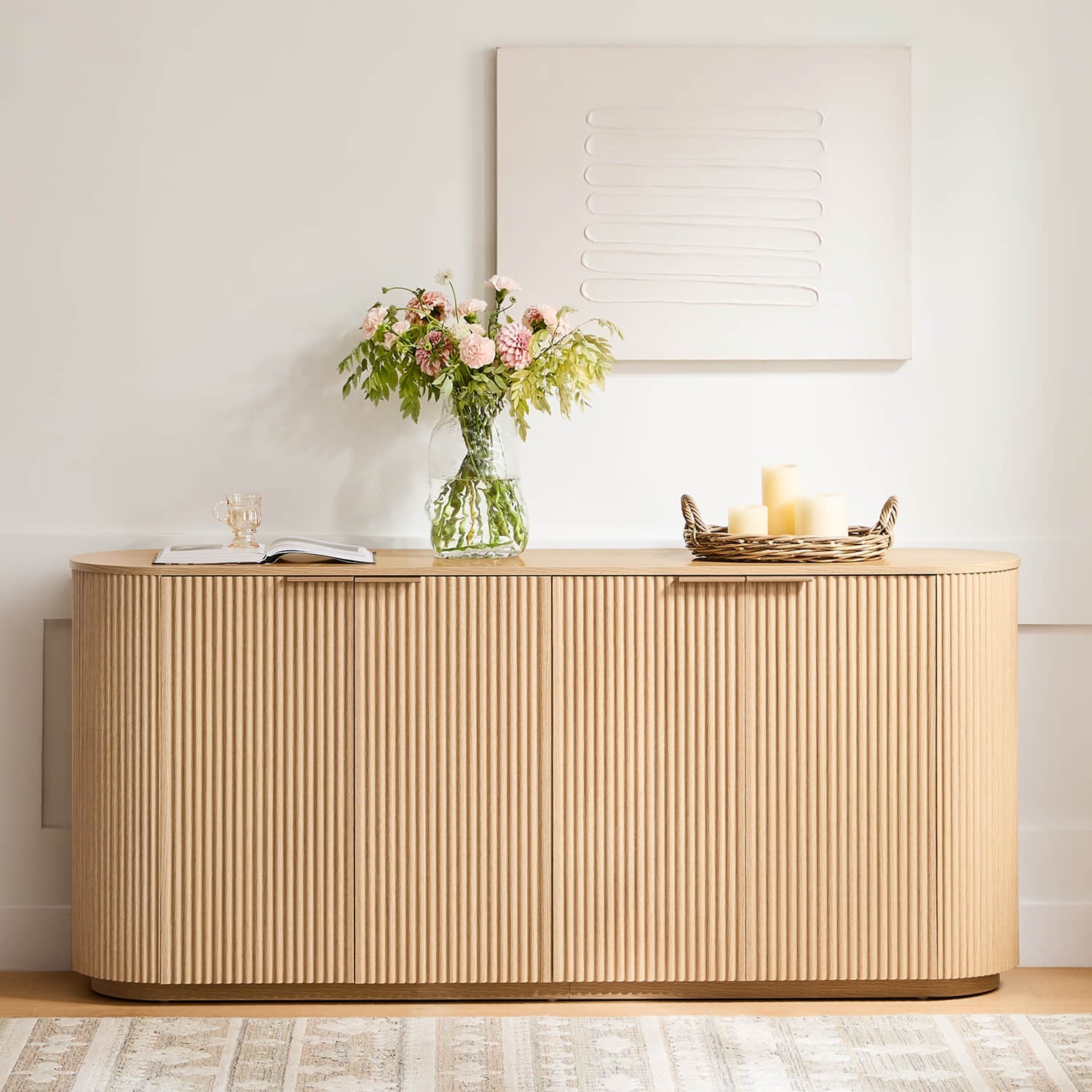 Bowen – 70 Fluted Wood Sideboard