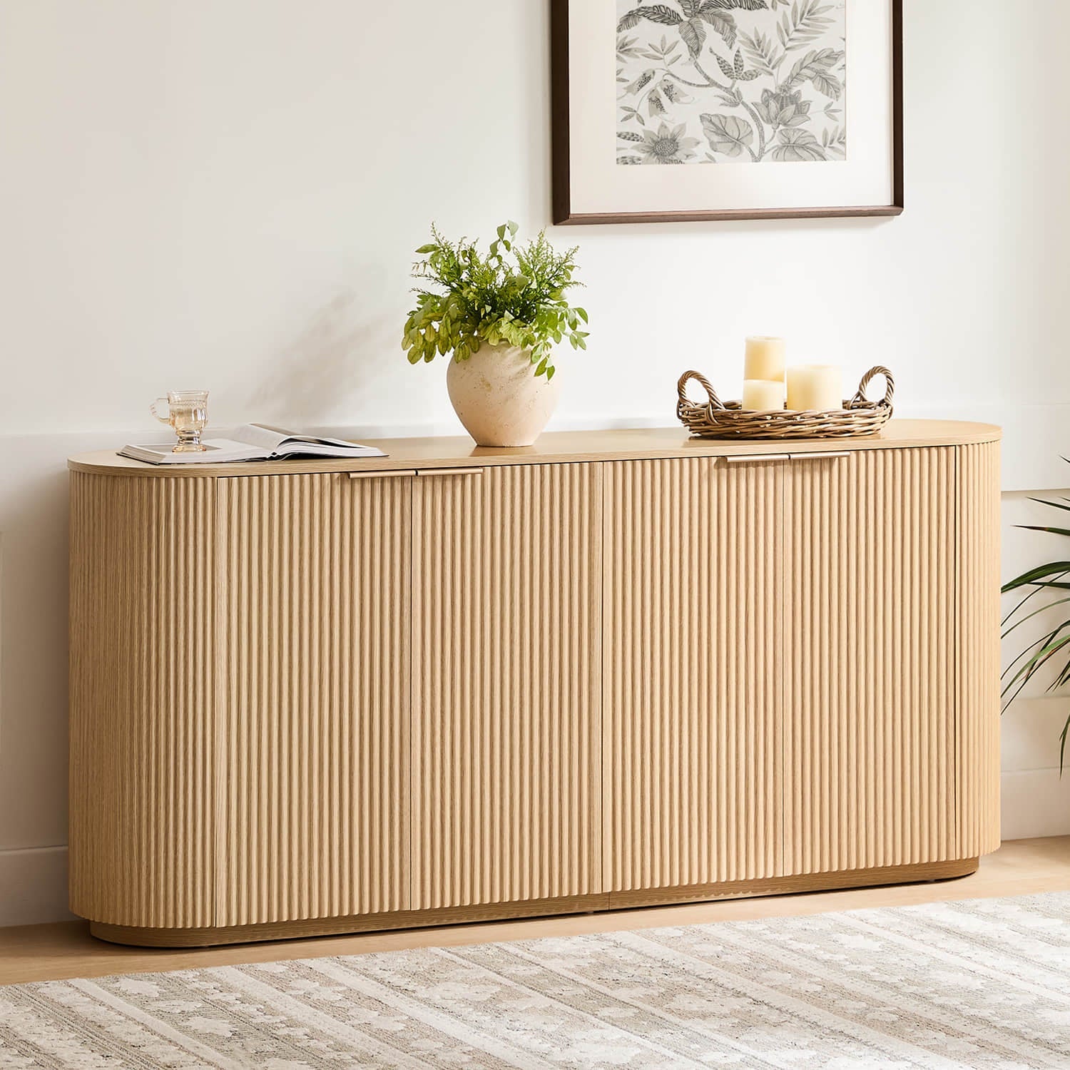 Bowen – 70 Fluted Wood Sideboard