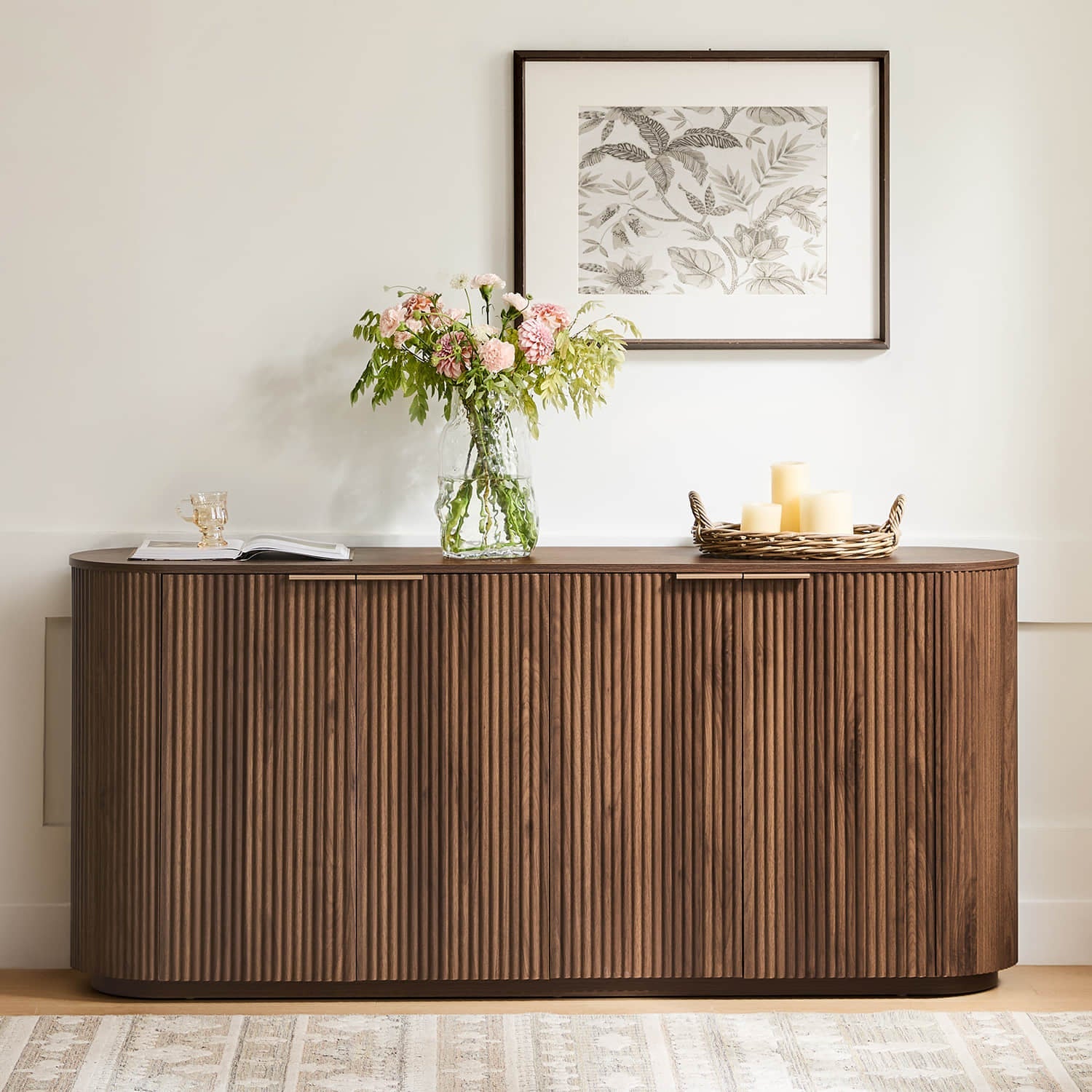 Bowen – 70 Fluted Wood Sideboard