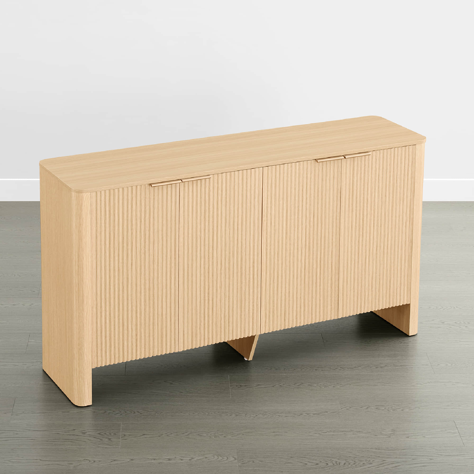 Bowen – 61 Fluted Wood Sideboard, High-Leg