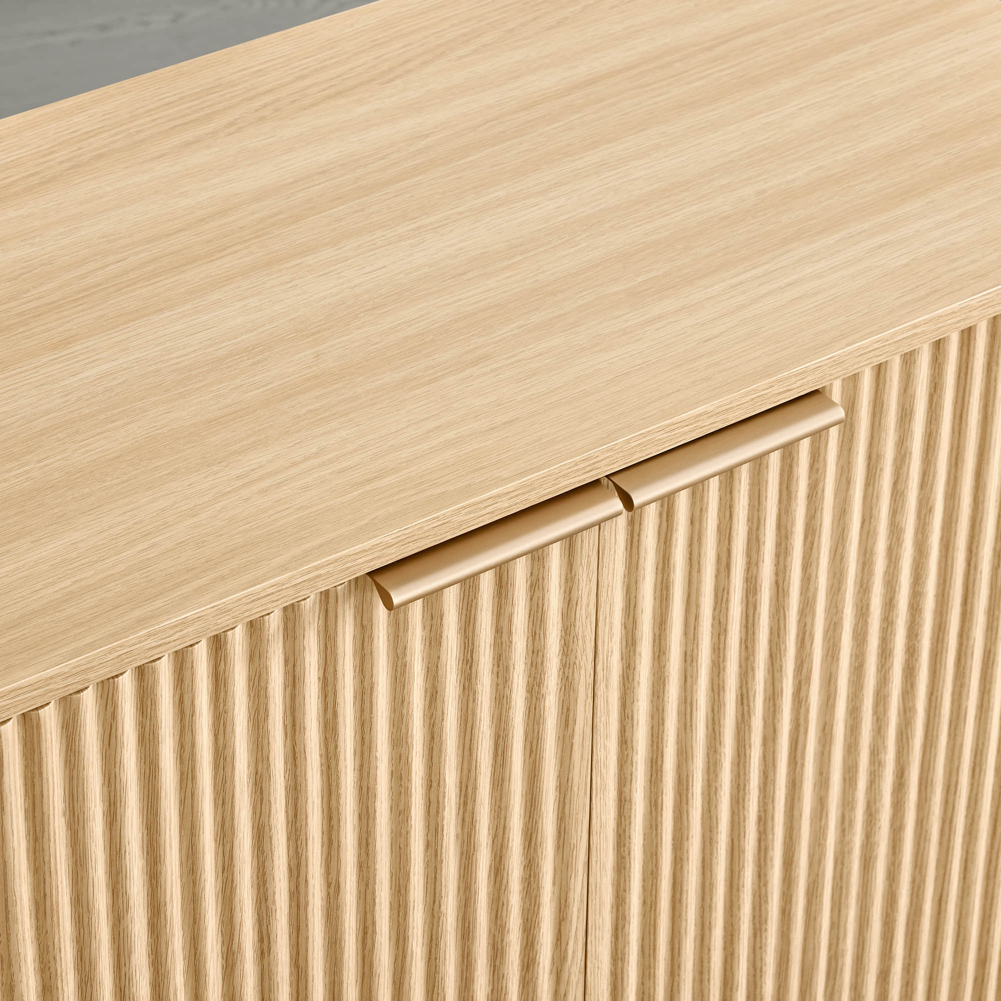 Bowen – 61 Fluted Wood Sideboard, High-Leg