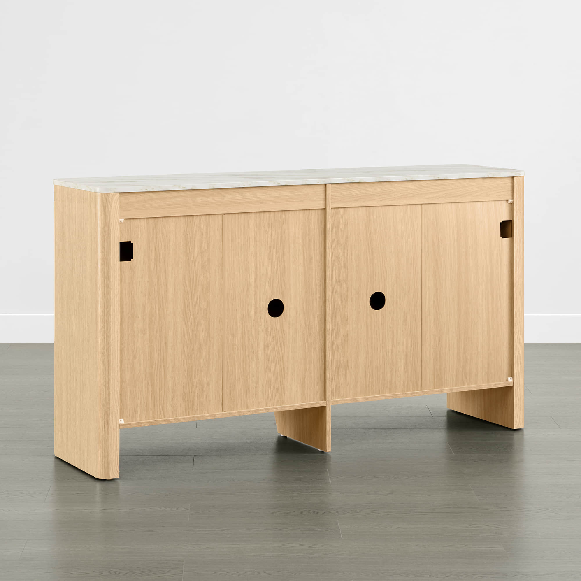 Bowen – 61 Fluted Wood Sideboard, High-Leg