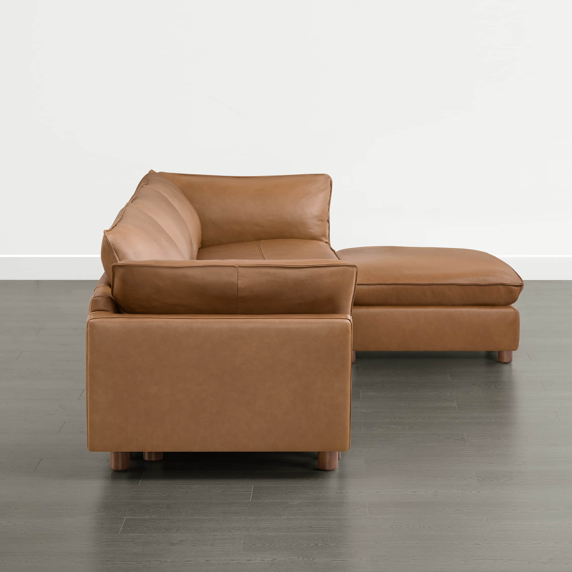 Brendon Modular 4-Seat Sectional Sofa with Wood Leg