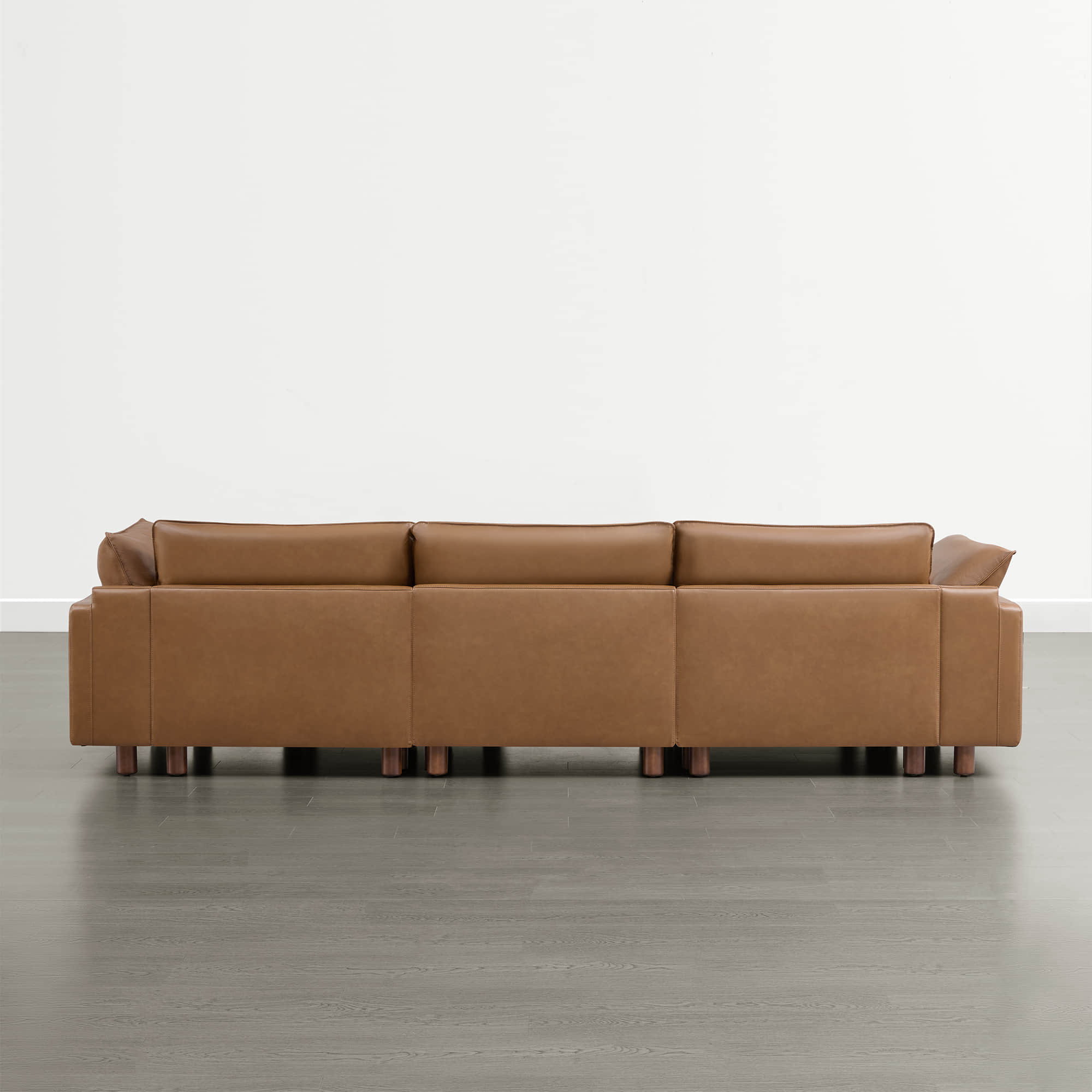 Brendon Modular 3-Seat Sofa with Wood Leg