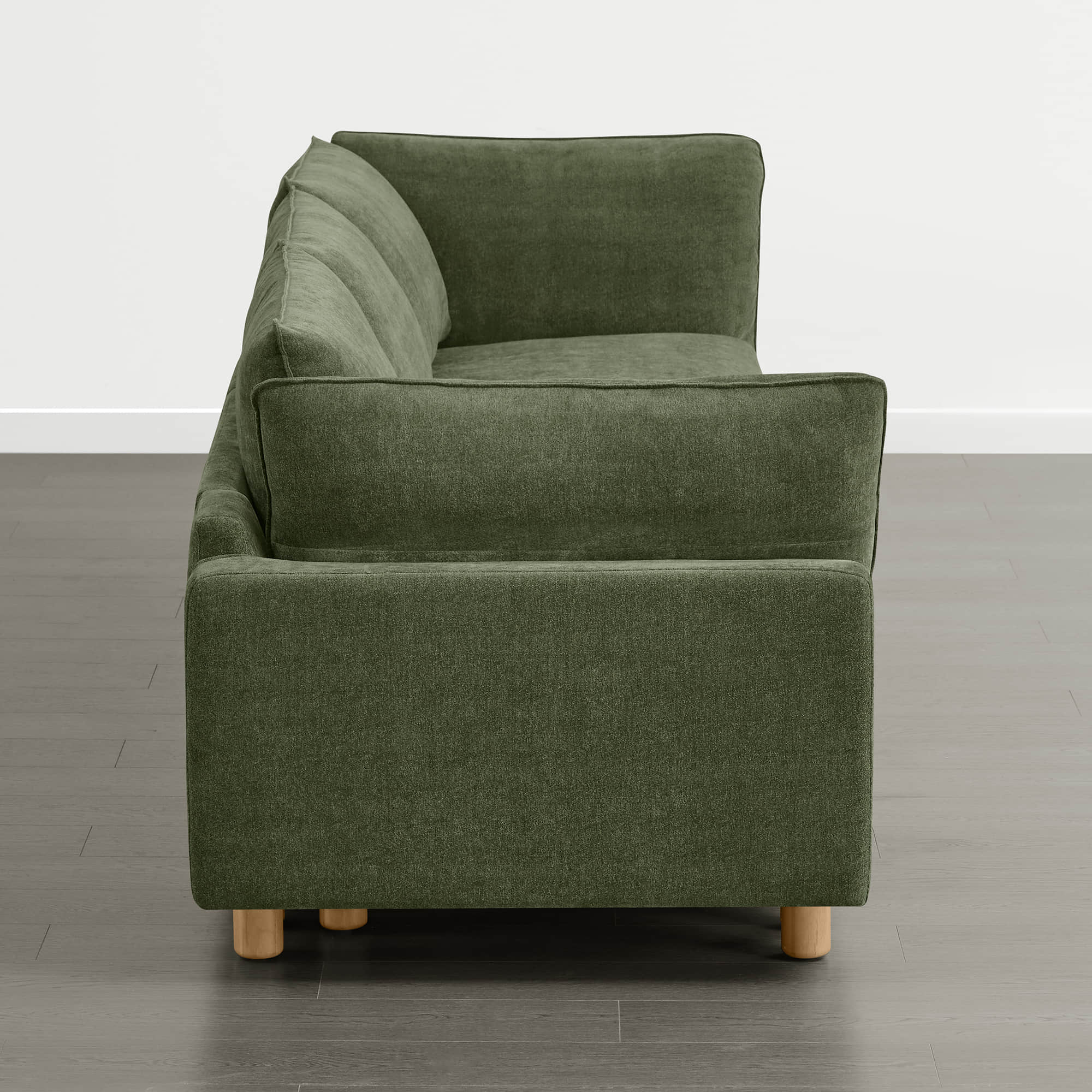 Brendon Modular 3-Seat Sofa with Wood Leg