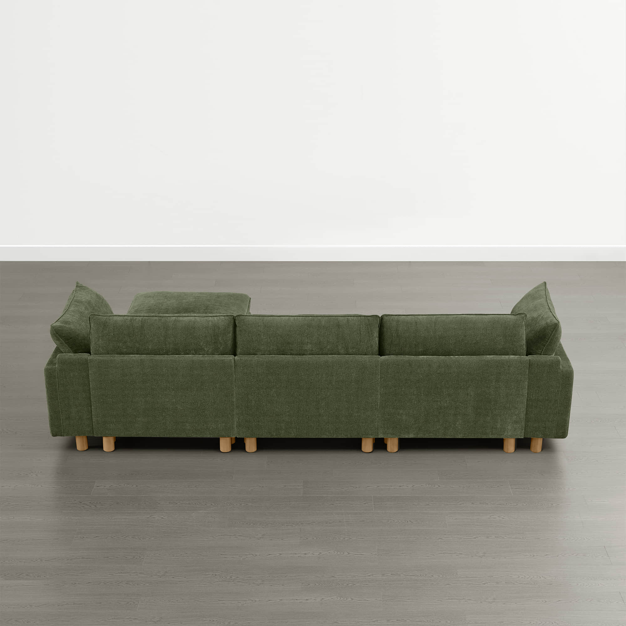 Brendon Modular 4-Seat Sectional Sofa with Wood Leg