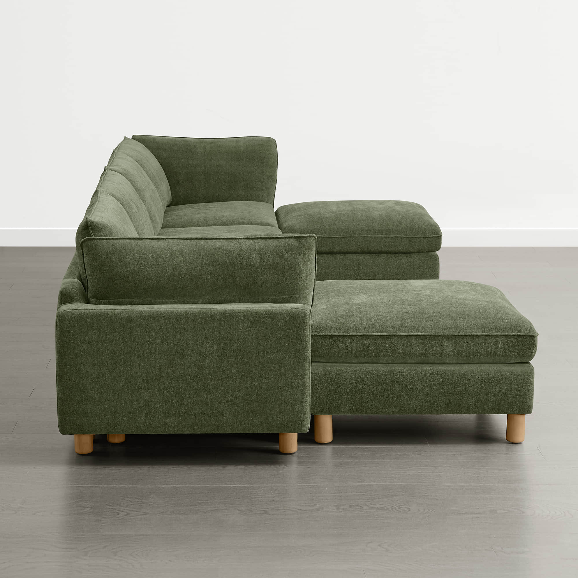 Brendon Modular 6-Seat Sectional Sofa with Wood Leg