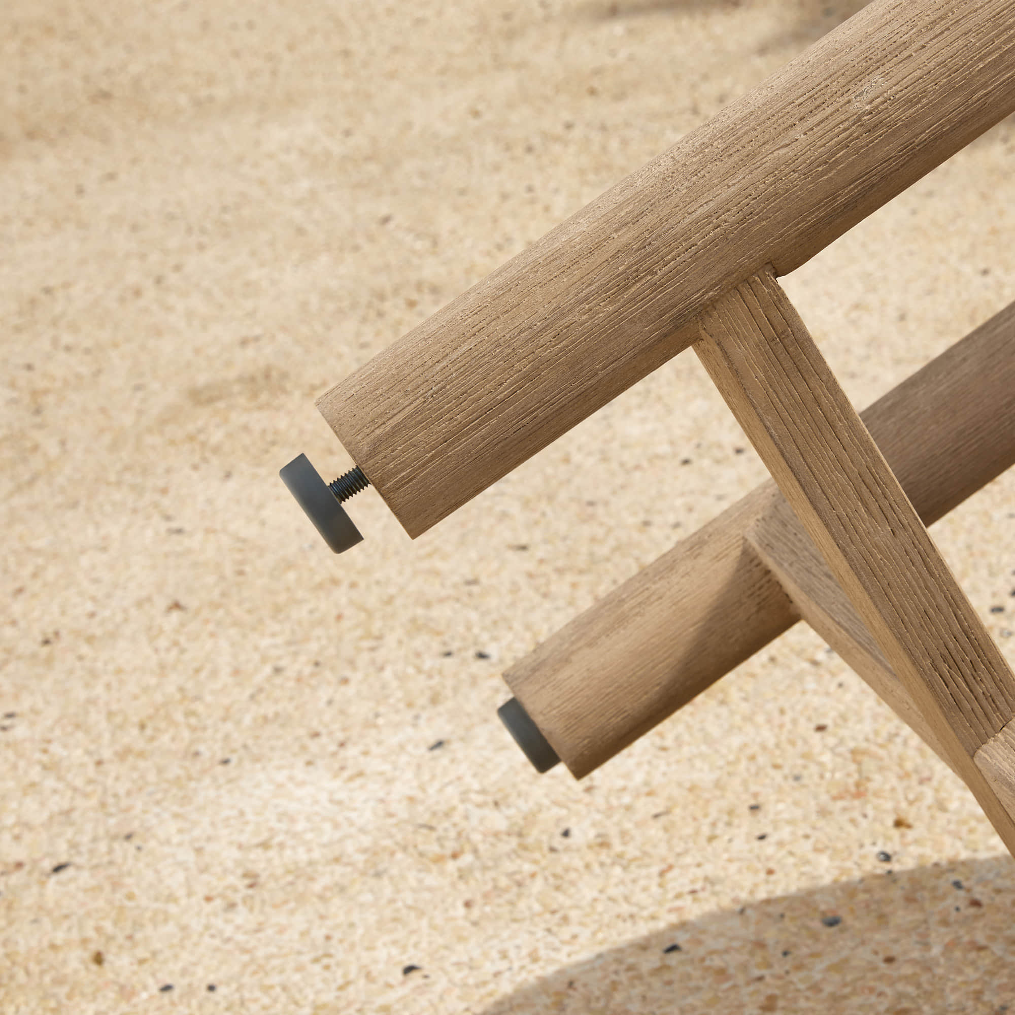 Sienna Modern Acacia Wood Rope Outdoor Lounge Chair