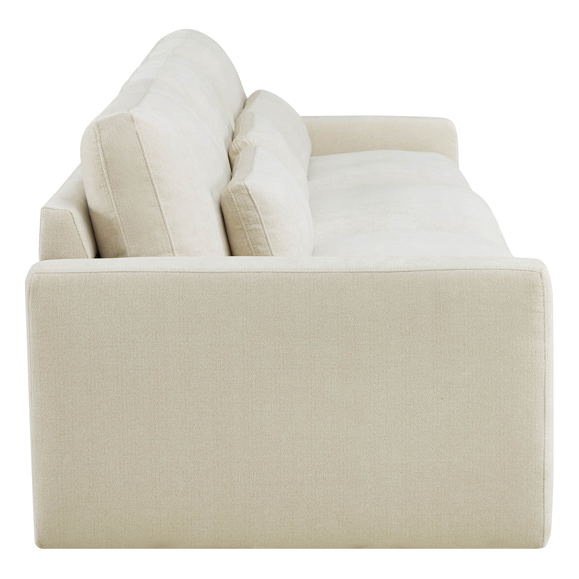 Ivy 3-Seat Performance Fabric Modular Sofa with Storage Ottoman