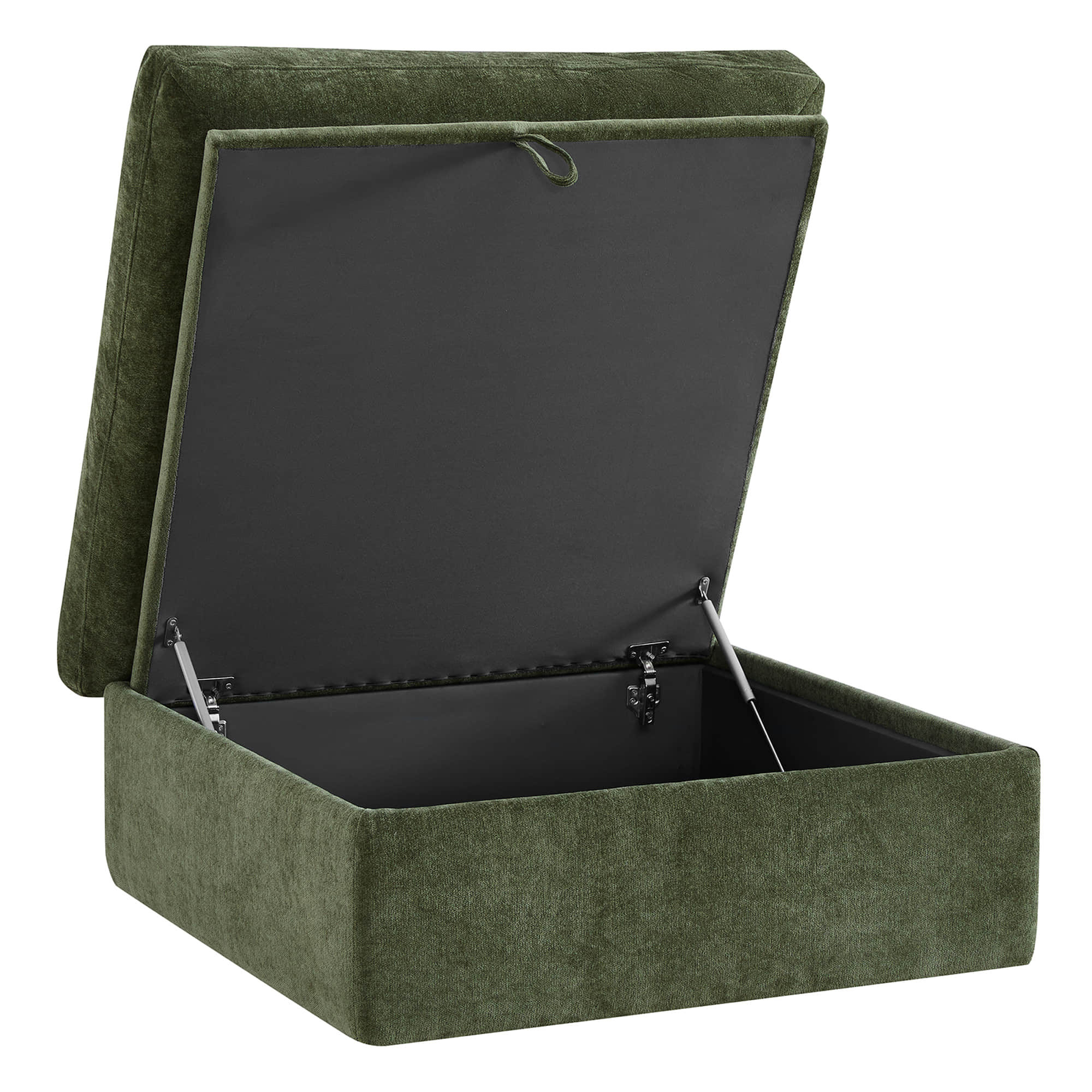 Ivy Modular Performance Fabric Ottoman with Storage