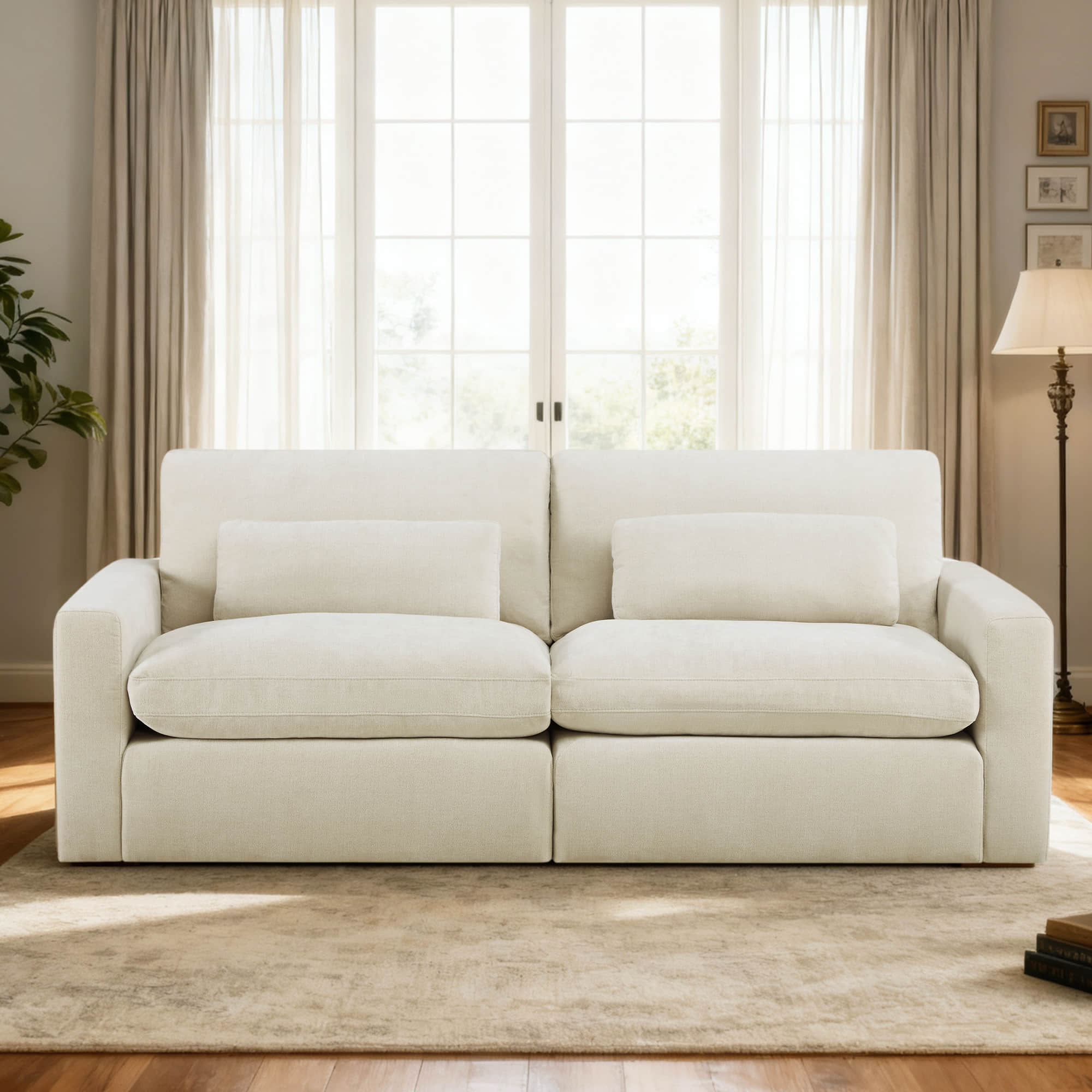 Ivy 2-Seat Performance Fabric Modular Sofa