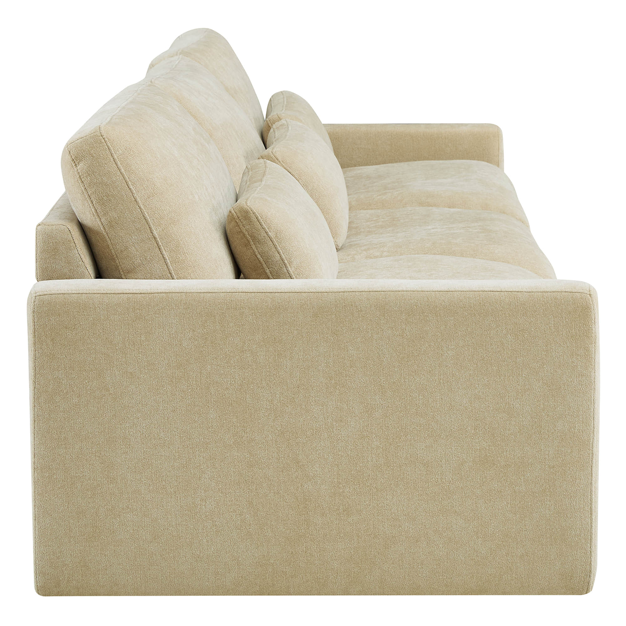 Ivy 3-Seat Performance Fabric Modular Sofa with Storage Ottoman