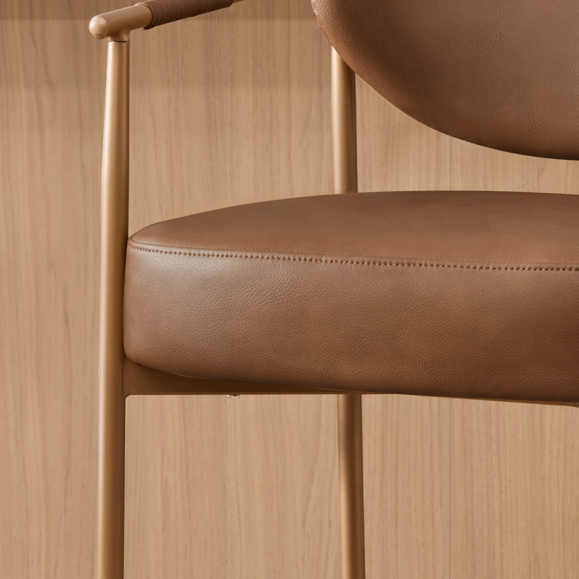 Jade Faux Leather Rope Counter Stool