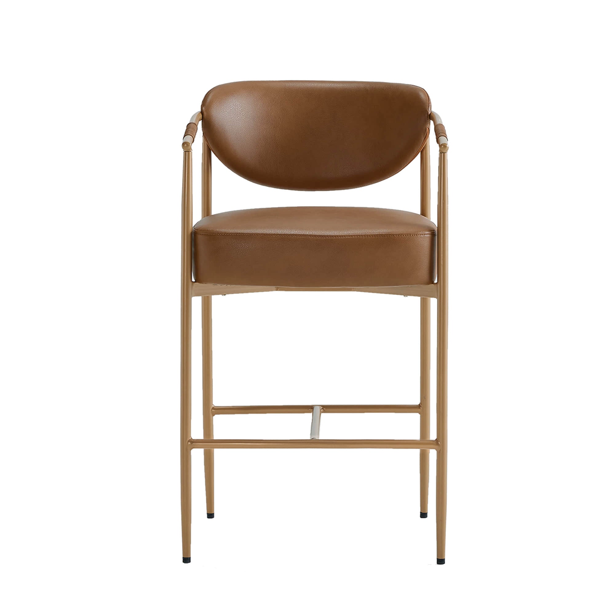 Jade Faux Leather Rope Counter Stool