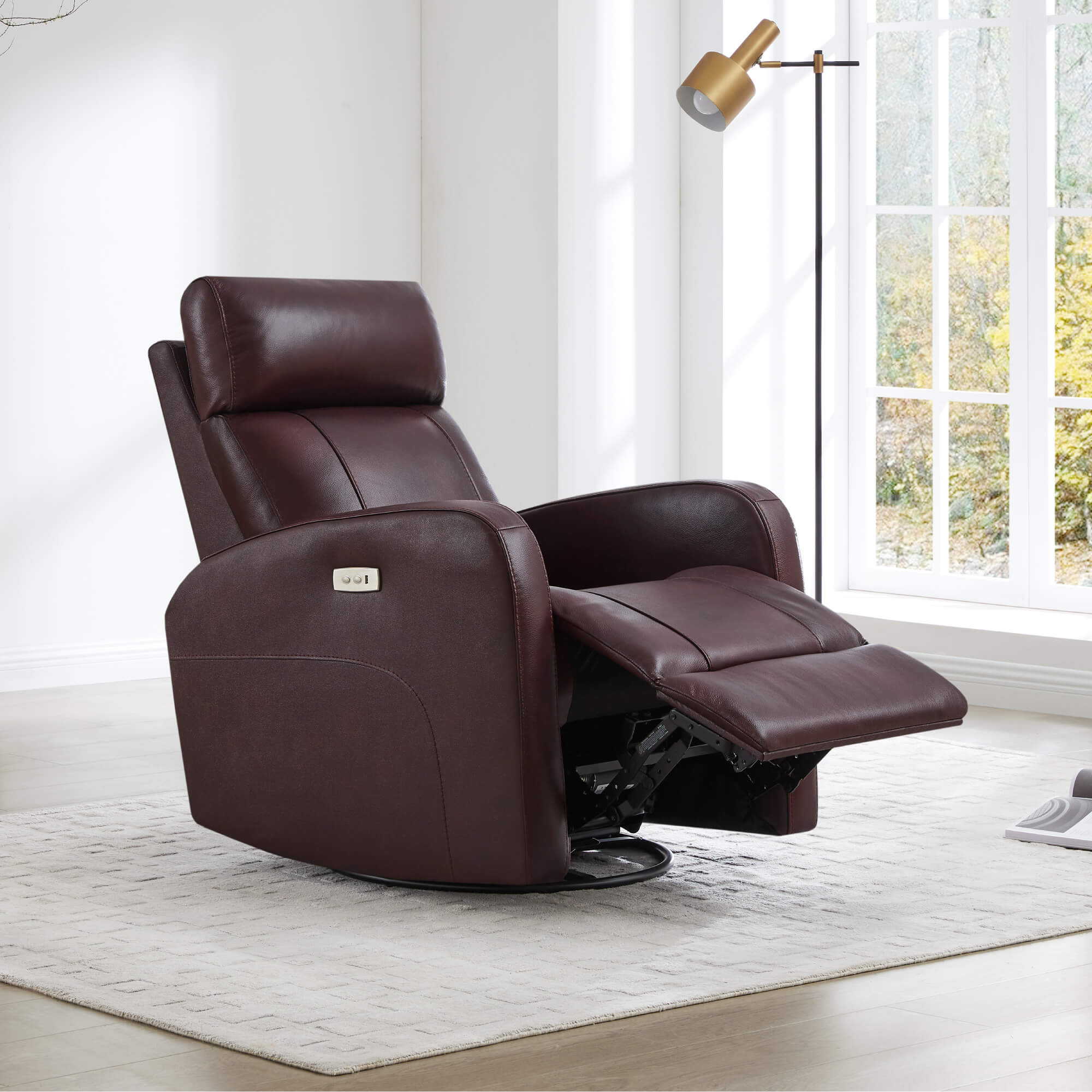 Joy Power Swivel Recliner with Manual Headrest