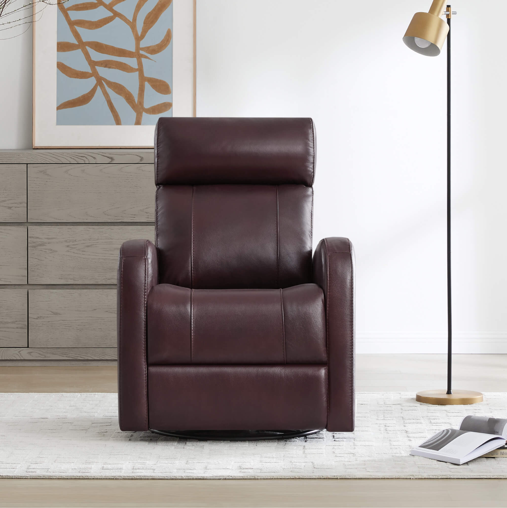 Joy Power Swivel Recliner with Manual Headrest