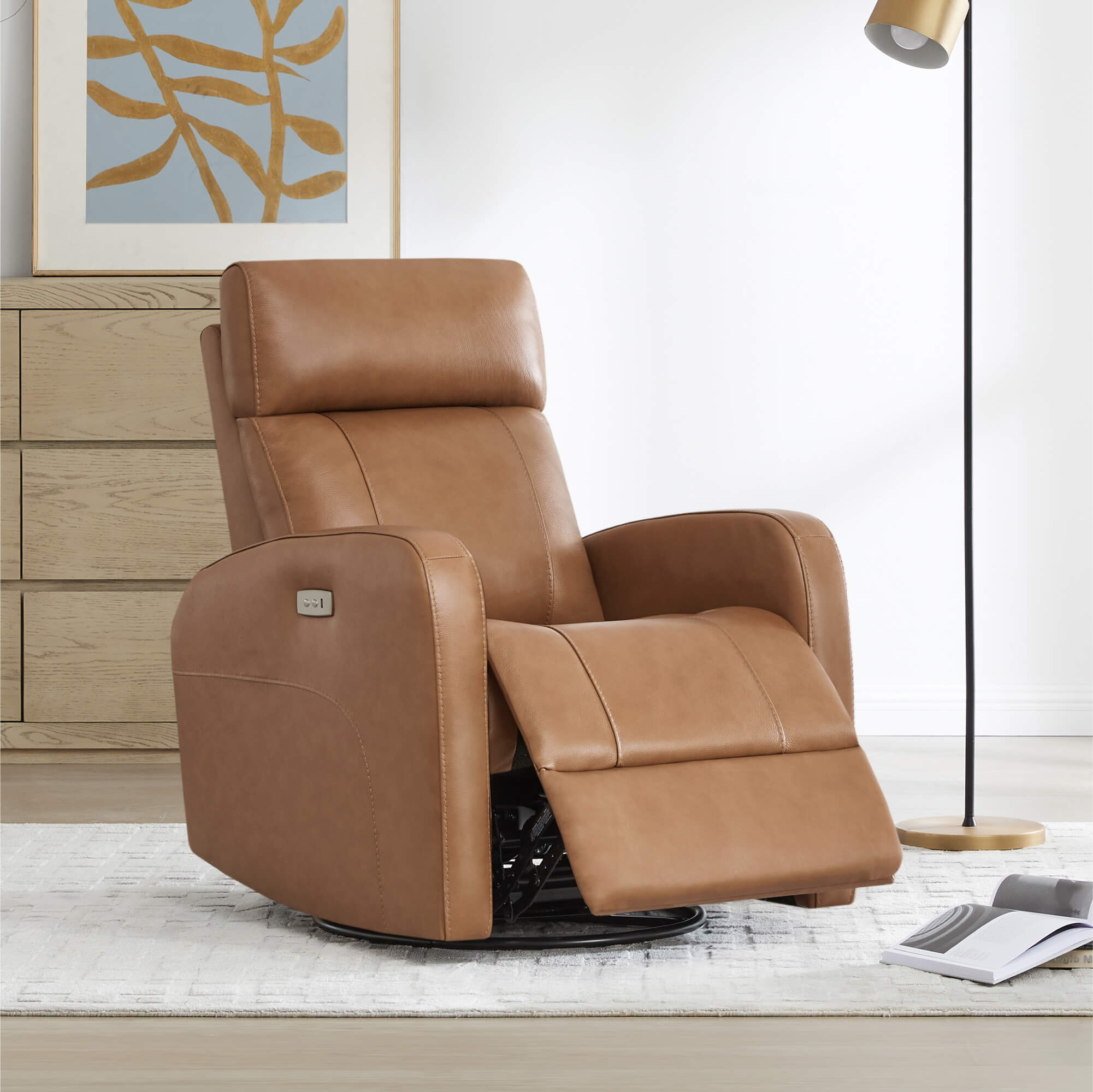 Joy Power Swivel Recliner with Manual Headrest