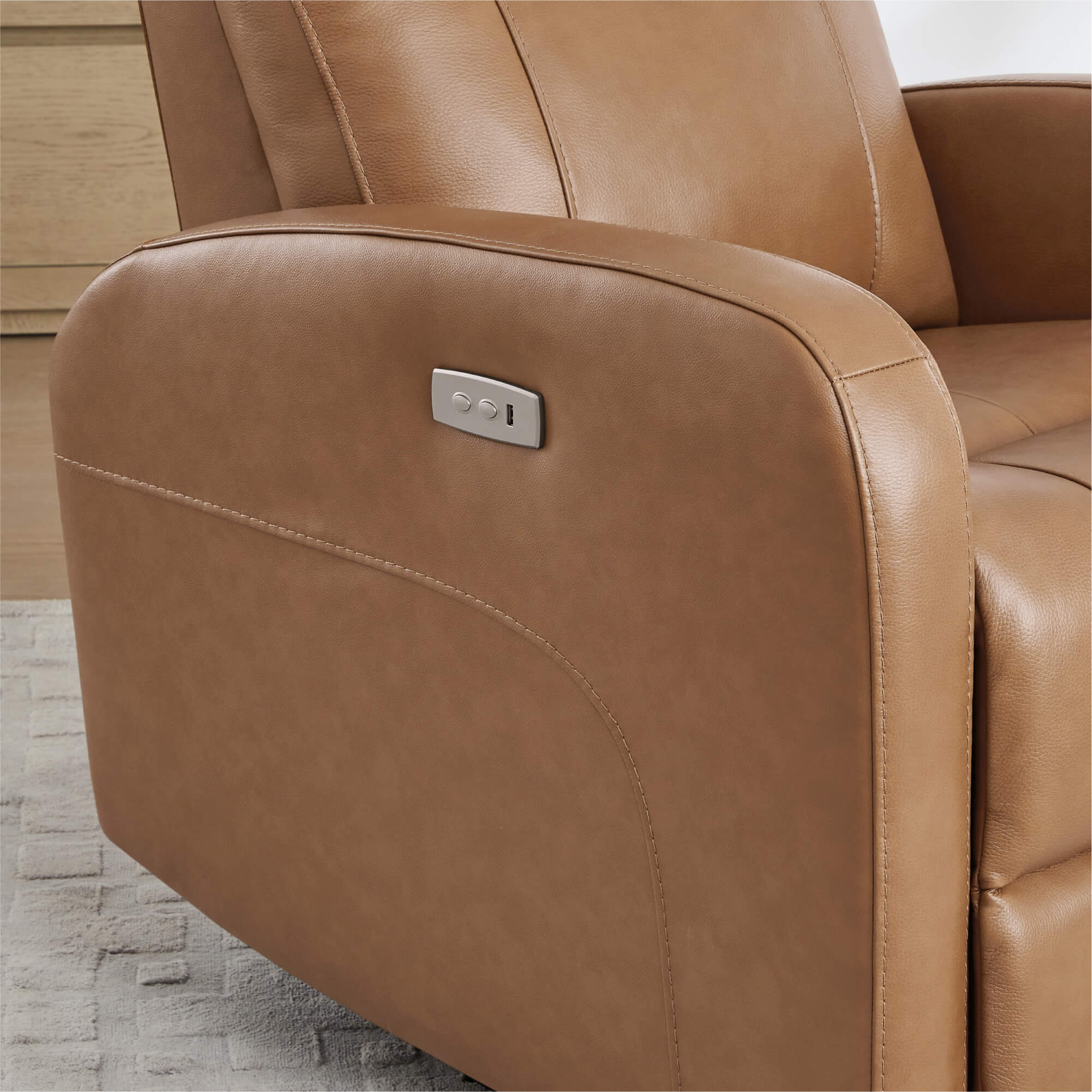 Joy Power Swivel Recliner with Manual Headrest