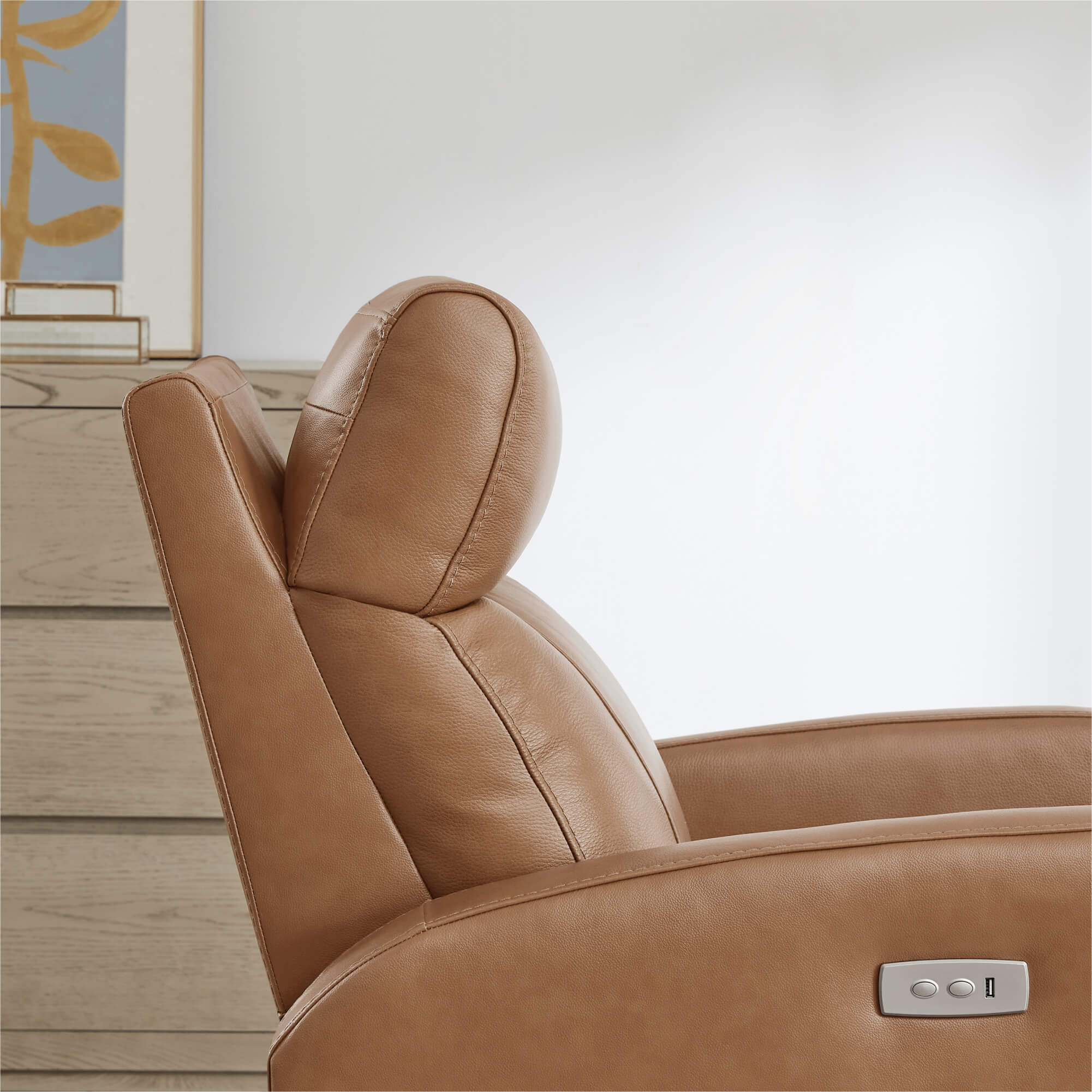 Joy Power Swivel Recliner with Manual Headrest