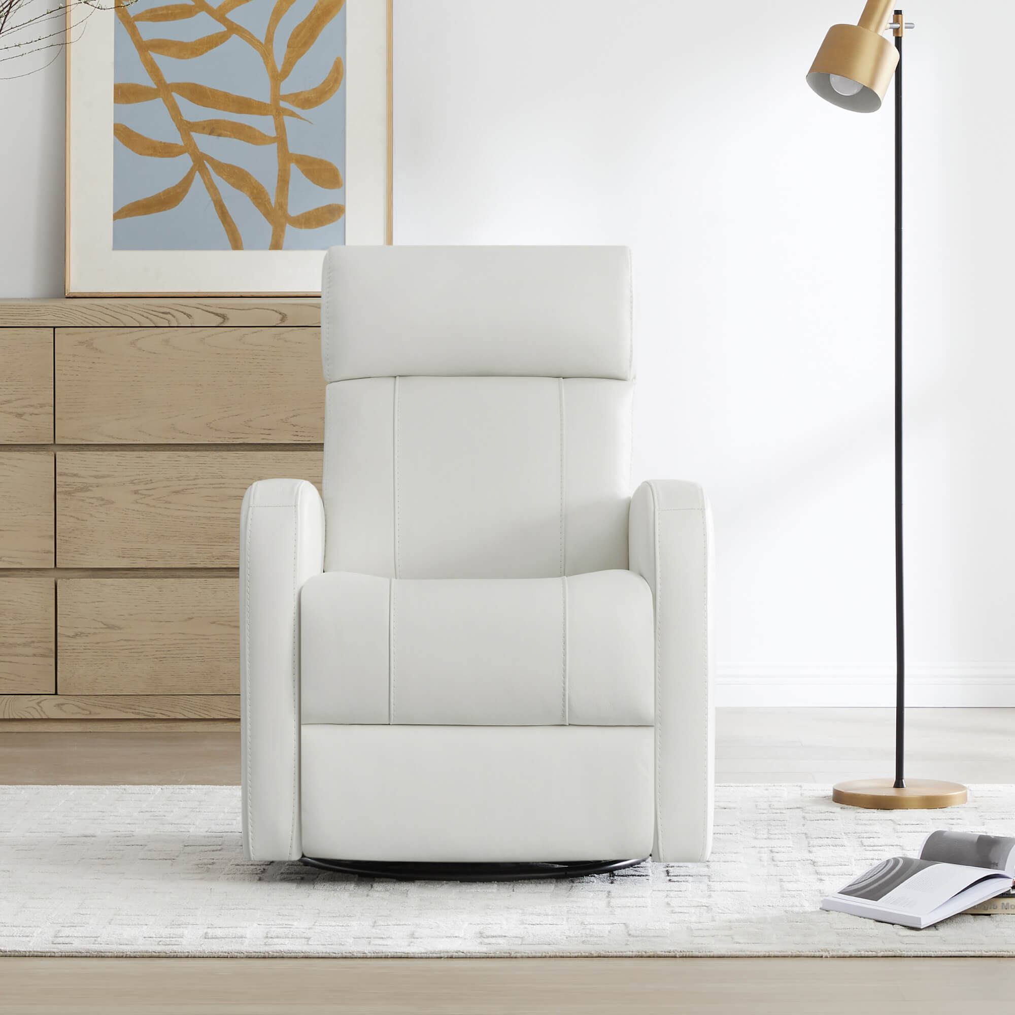 Joy Power Swivel Recliner with Manual Headrest