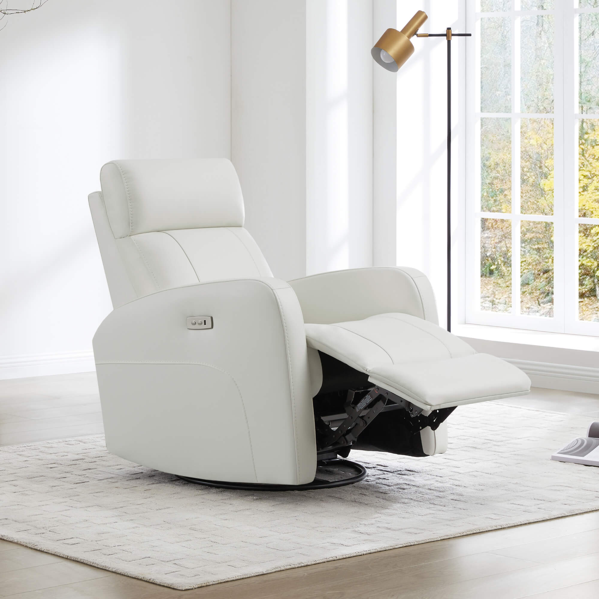 Joy Power Swivel Recliner with Manual Headrest