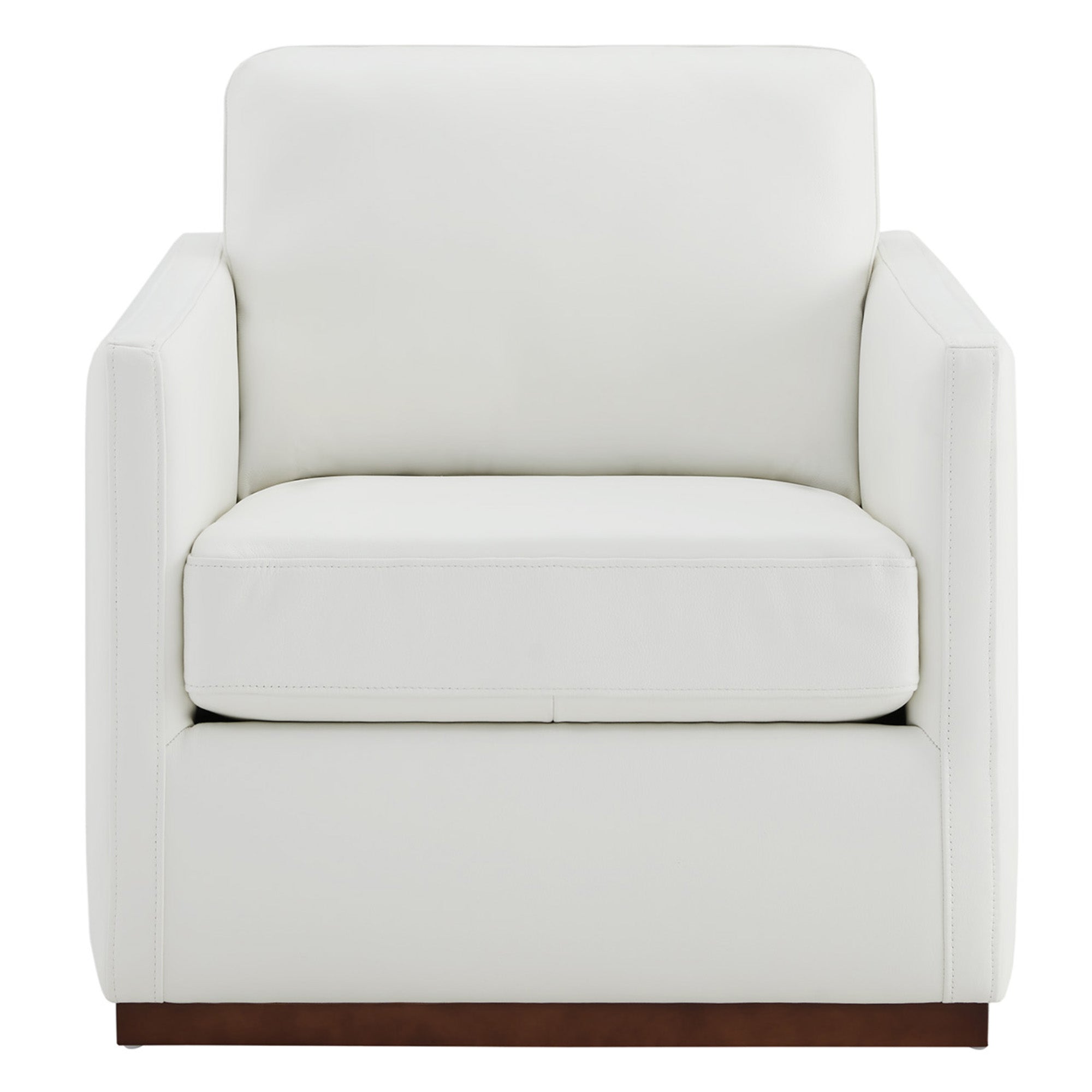 Henry Swivel Accent Chair with Wood Base