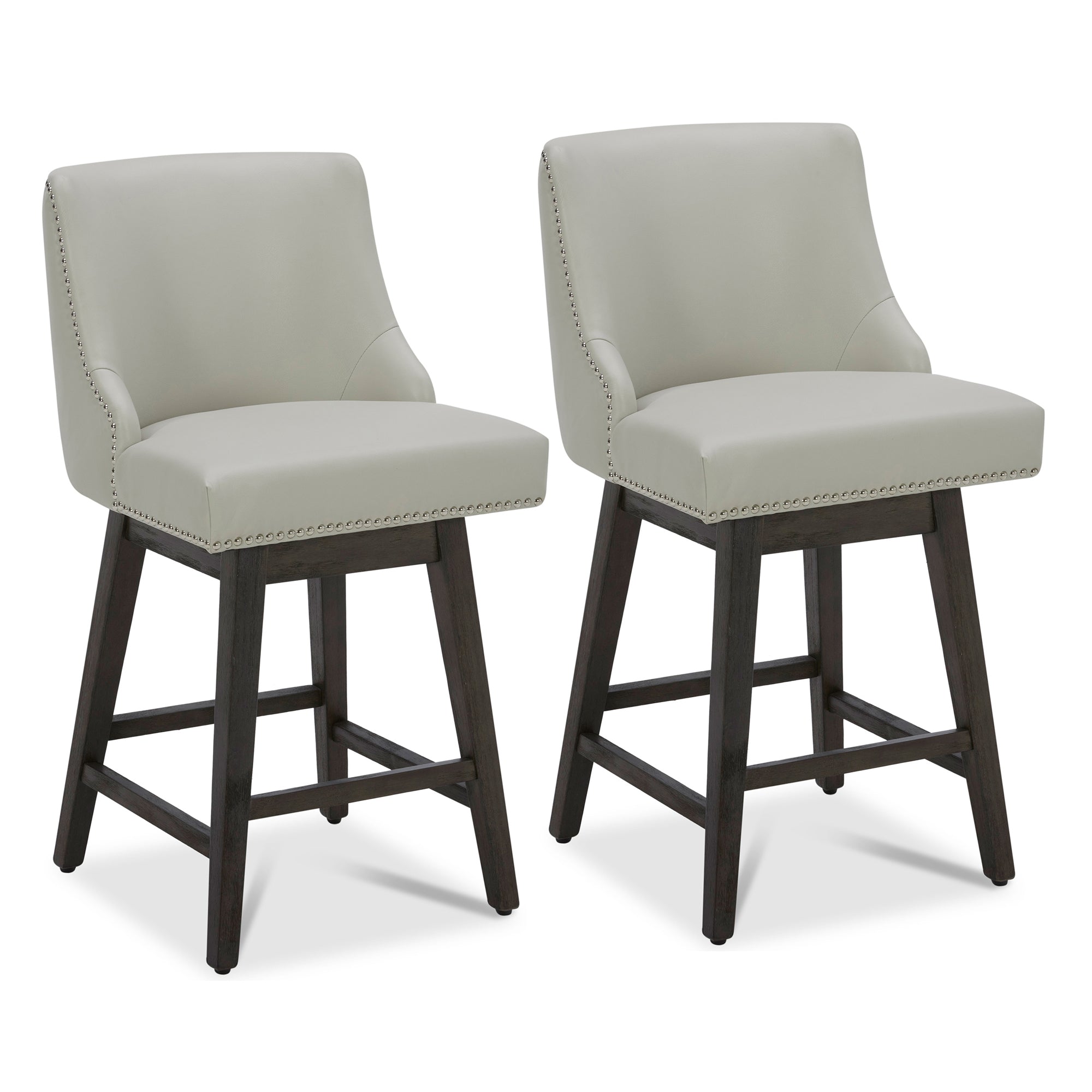 Asher Swivel Nailhead Trim Bar & Counter Stools