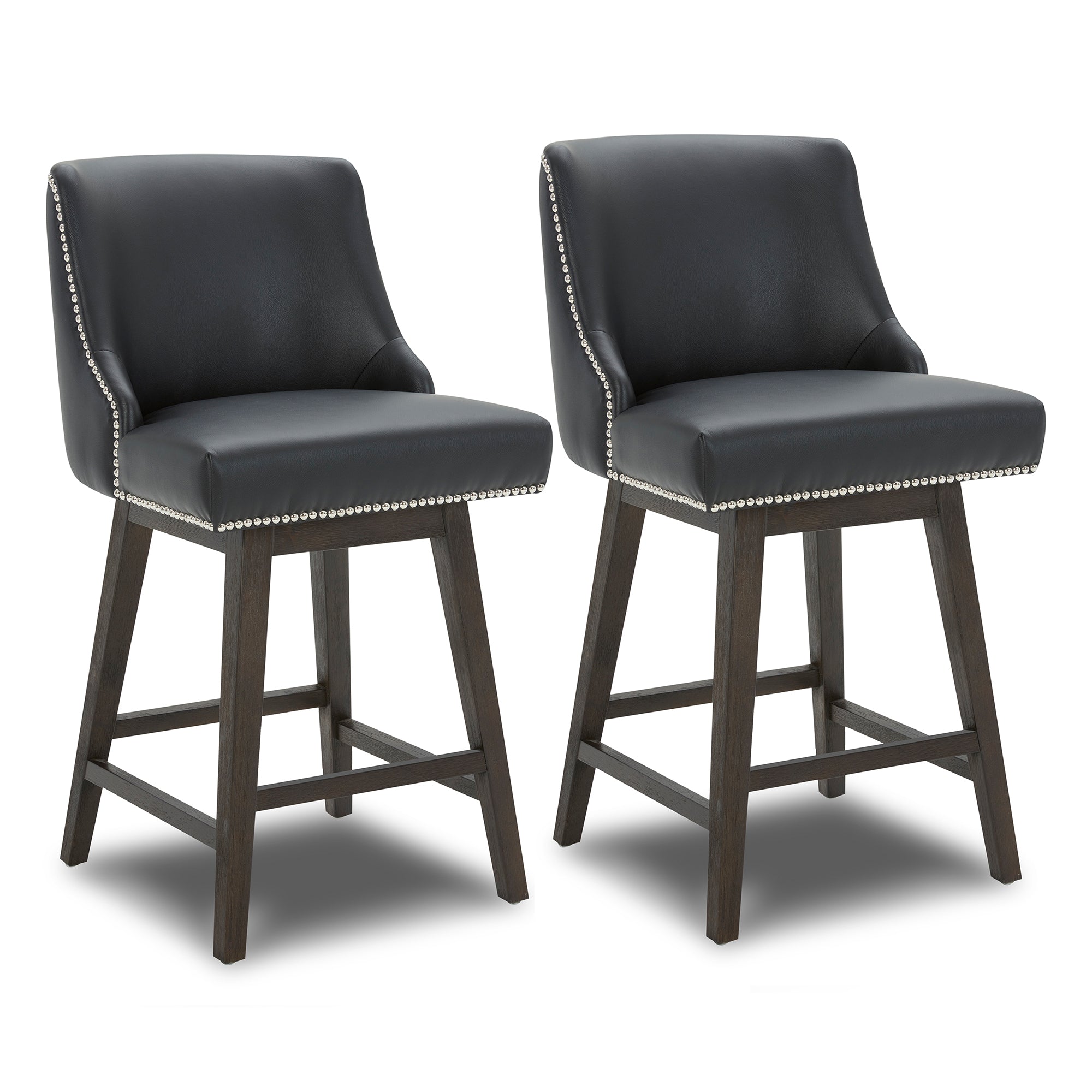 Asher Swivel Nailhead Trim Bar & Counter Stools