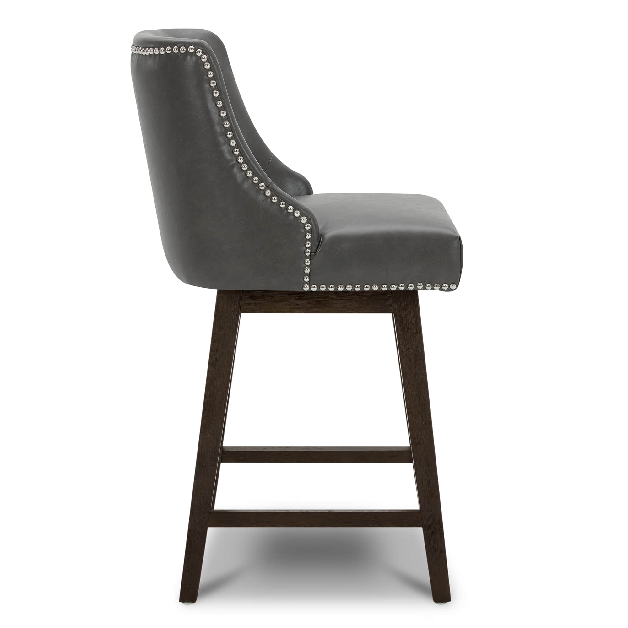 Asher Swivel Nailhead Trim Bar & Counter Stools