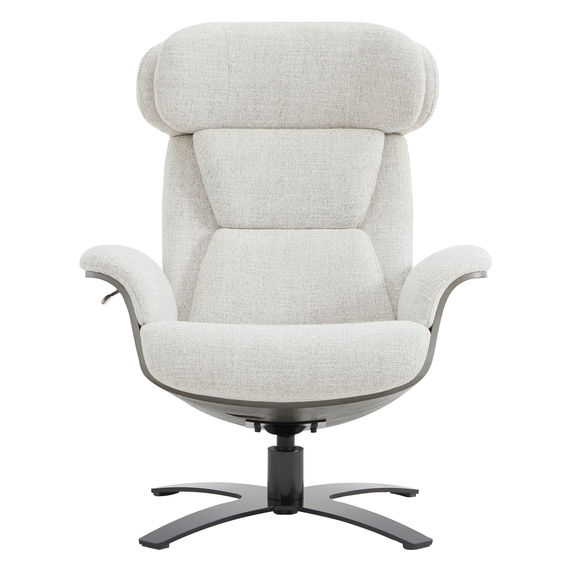 Elvin Genuine Leather Recliner Lounge Chair & Ottoman