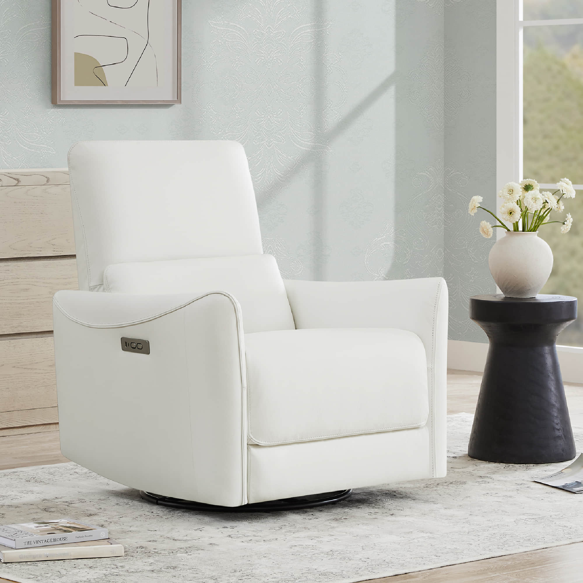 Tracee Modern Power Swivel Glider Recliner