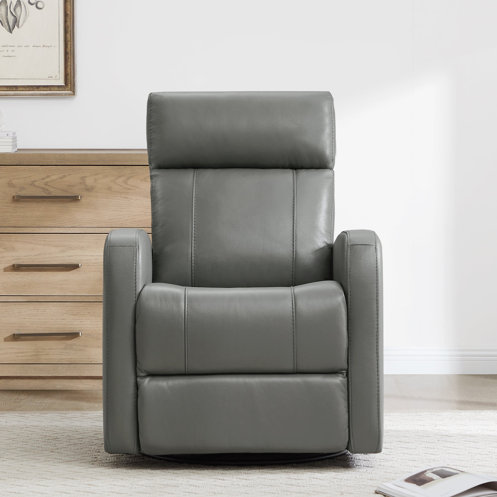 Joy Power Swivel Recliner with Manual Headrest