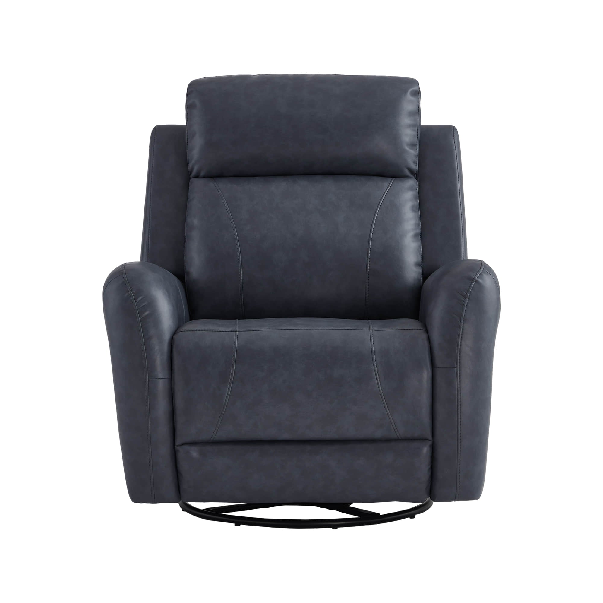 Myles Genuine Leather Swivel Glider Power Recliner