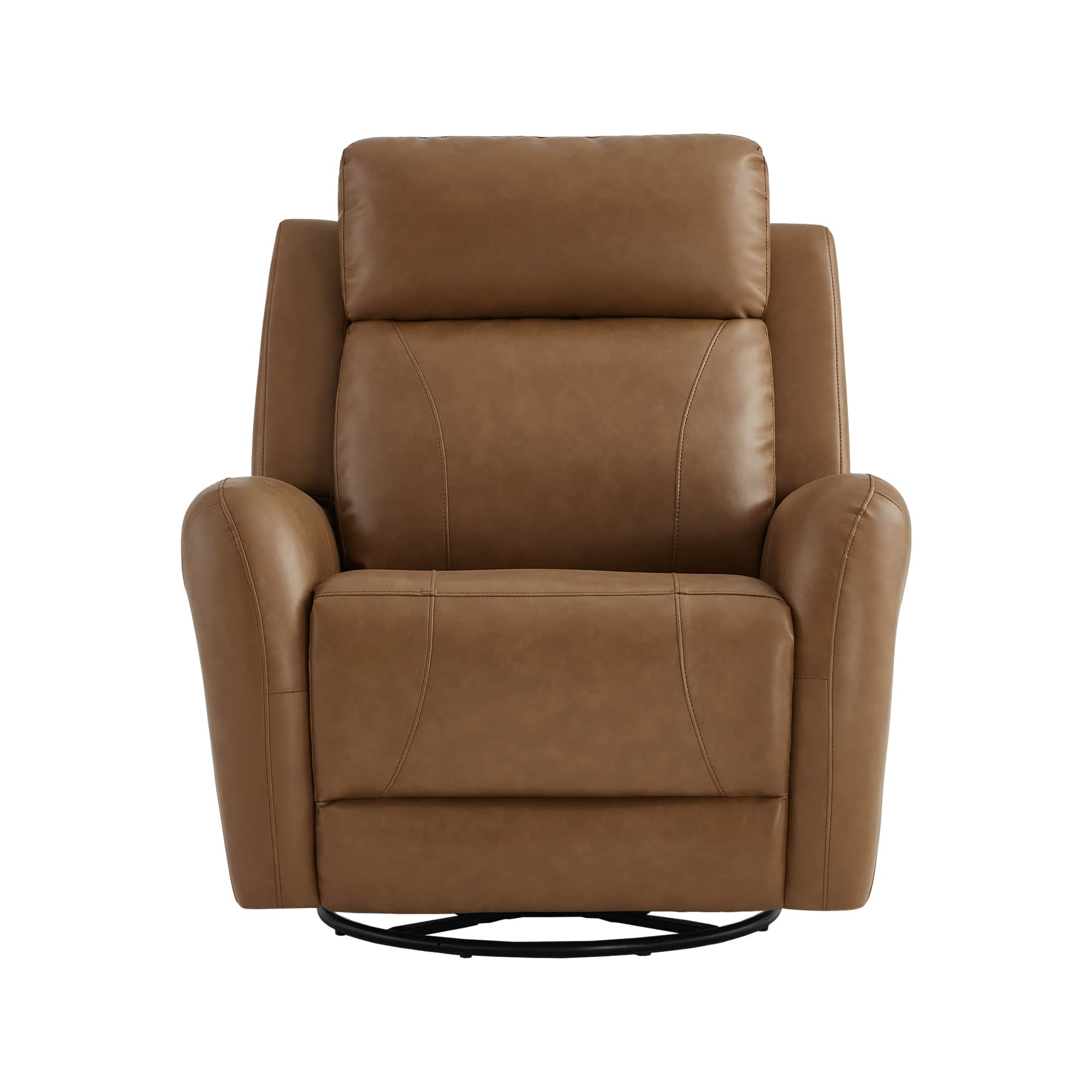 Myles Genuine Leather Swivel Glider Power Recliner