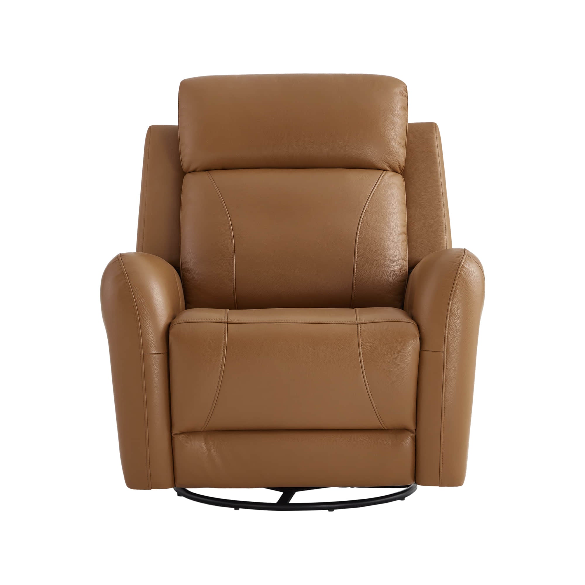 Myles Genuine Leather Swivel Glider Power Recliner