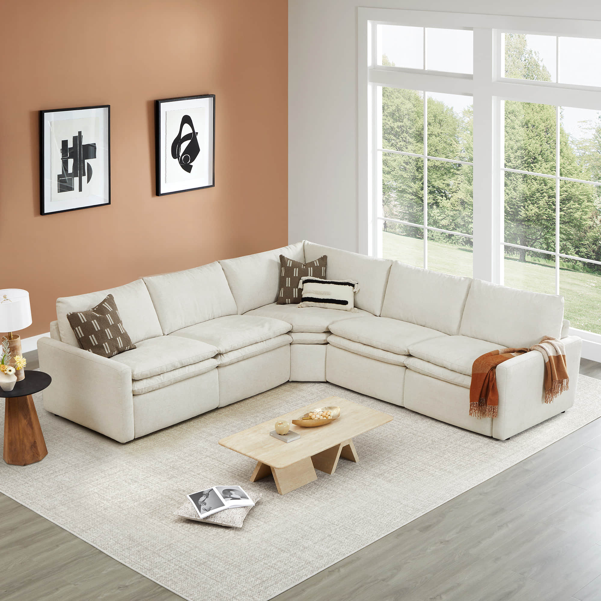 Ohana 5-Seat Zero Gravity Modular Reclining Sofa