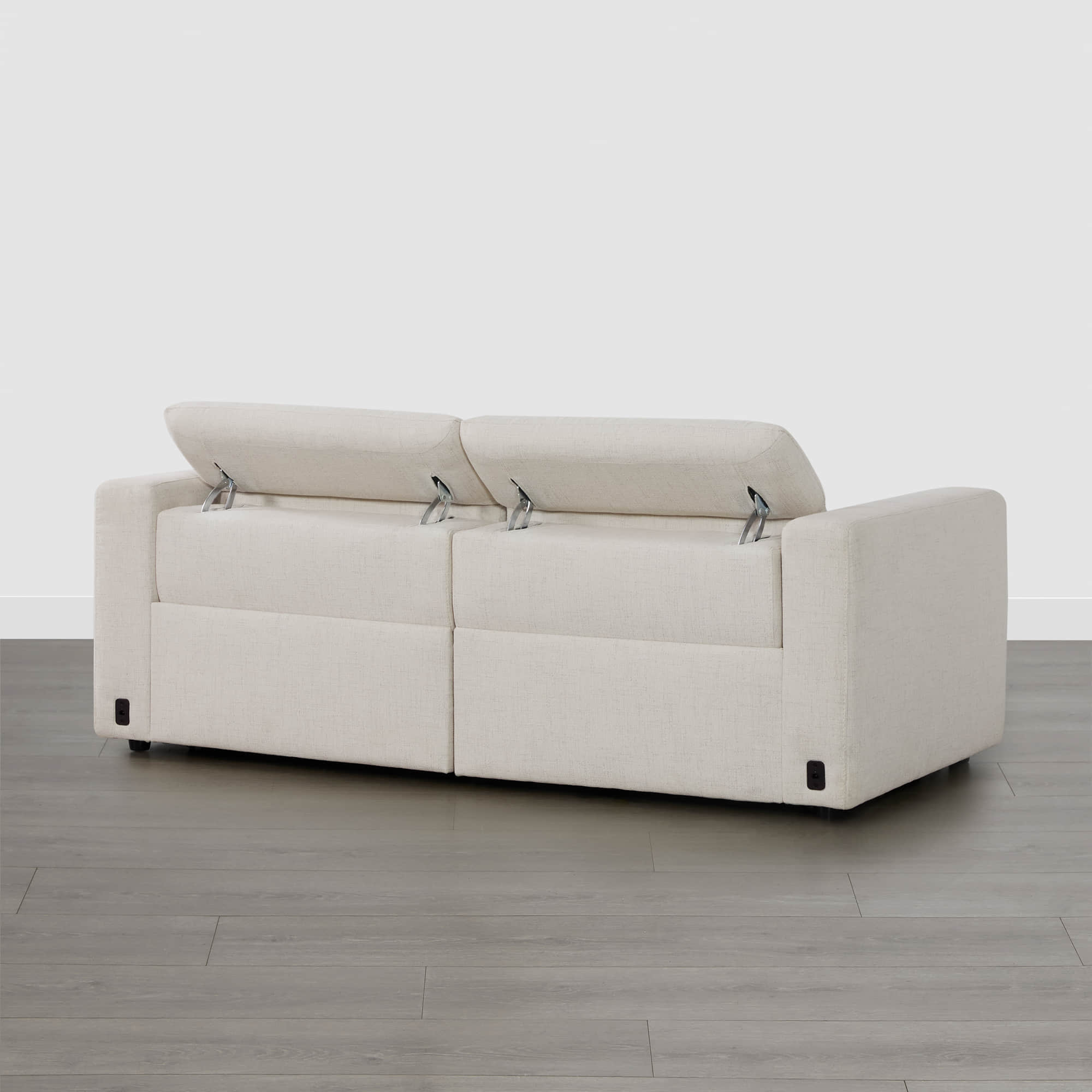 Oliver 2-Seat Wall-hugger Reclining Sectional Sofa with Power Headrest