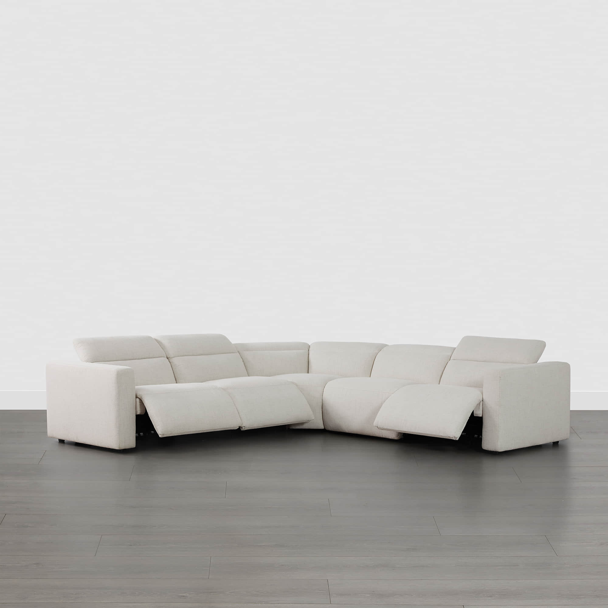 Oliver 5-Seat Wall-hugger Reclining Sectional Sofa with Power Headrest