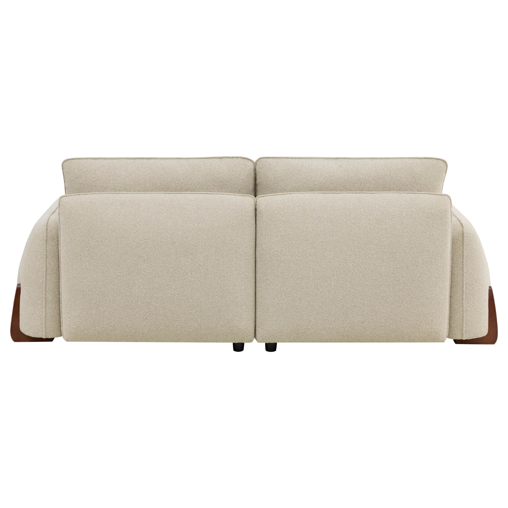 Teleri 4-seat Modular Curved Sofa with Wood Leg