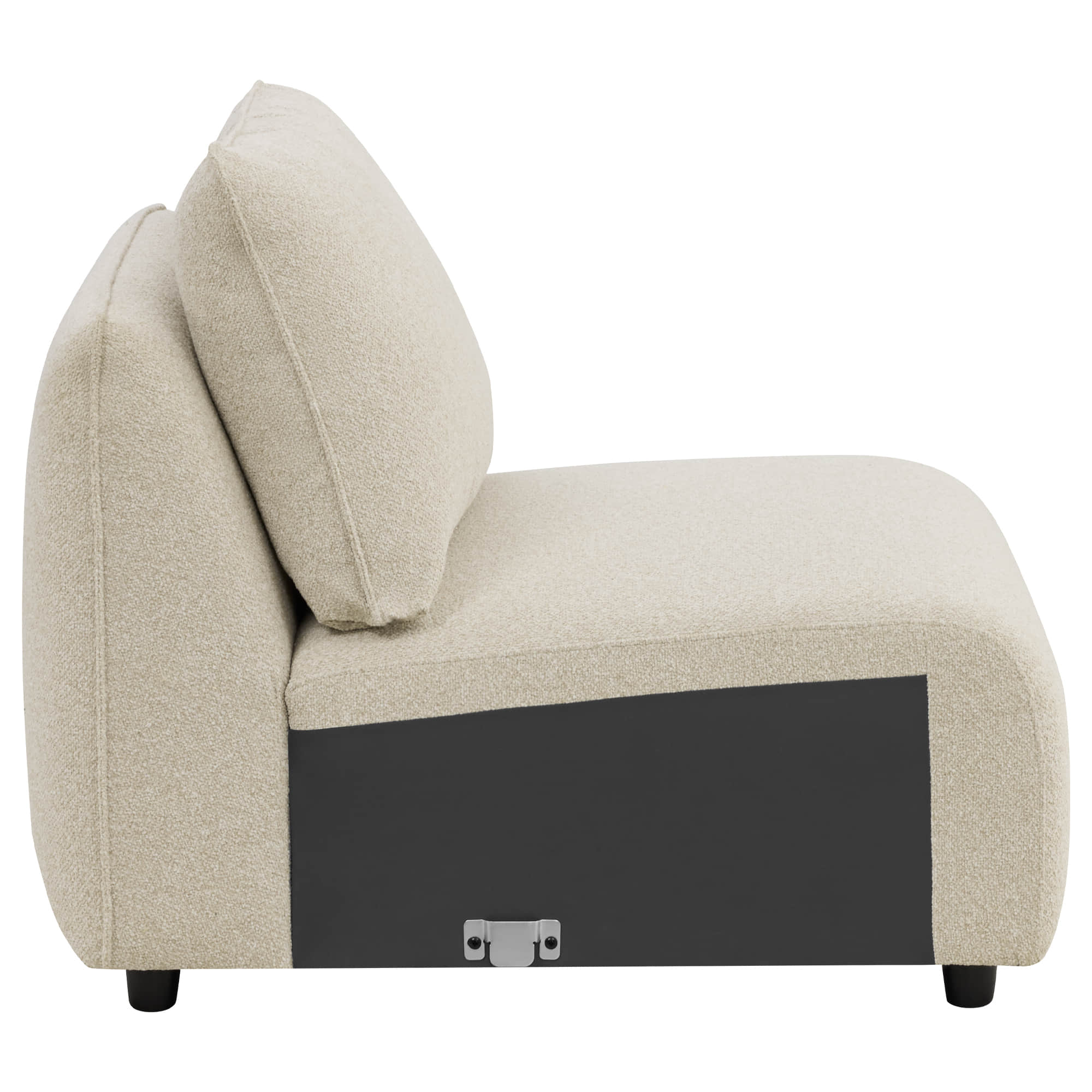 Teleri 2-seat Modular Curved Sofa with Wood Leg