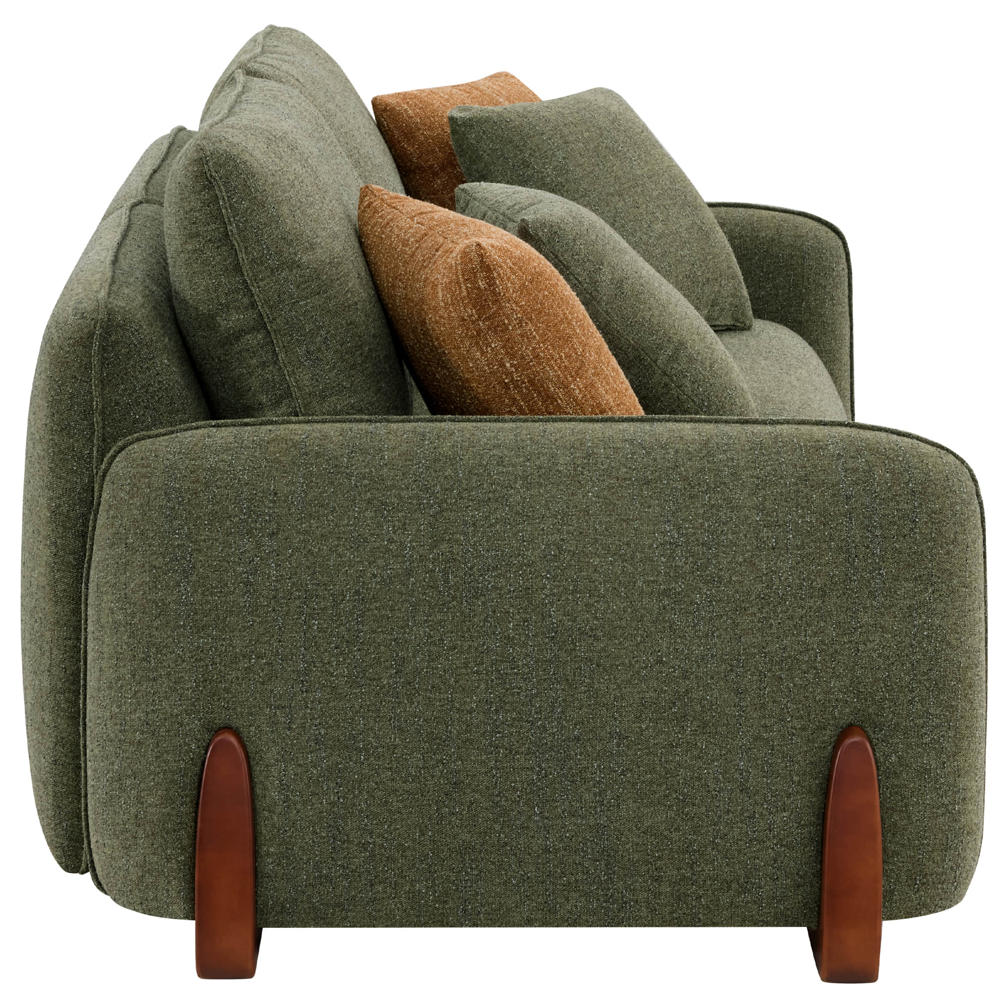 Teleri 5-seat Modular Curved Sofa with Wood Leg