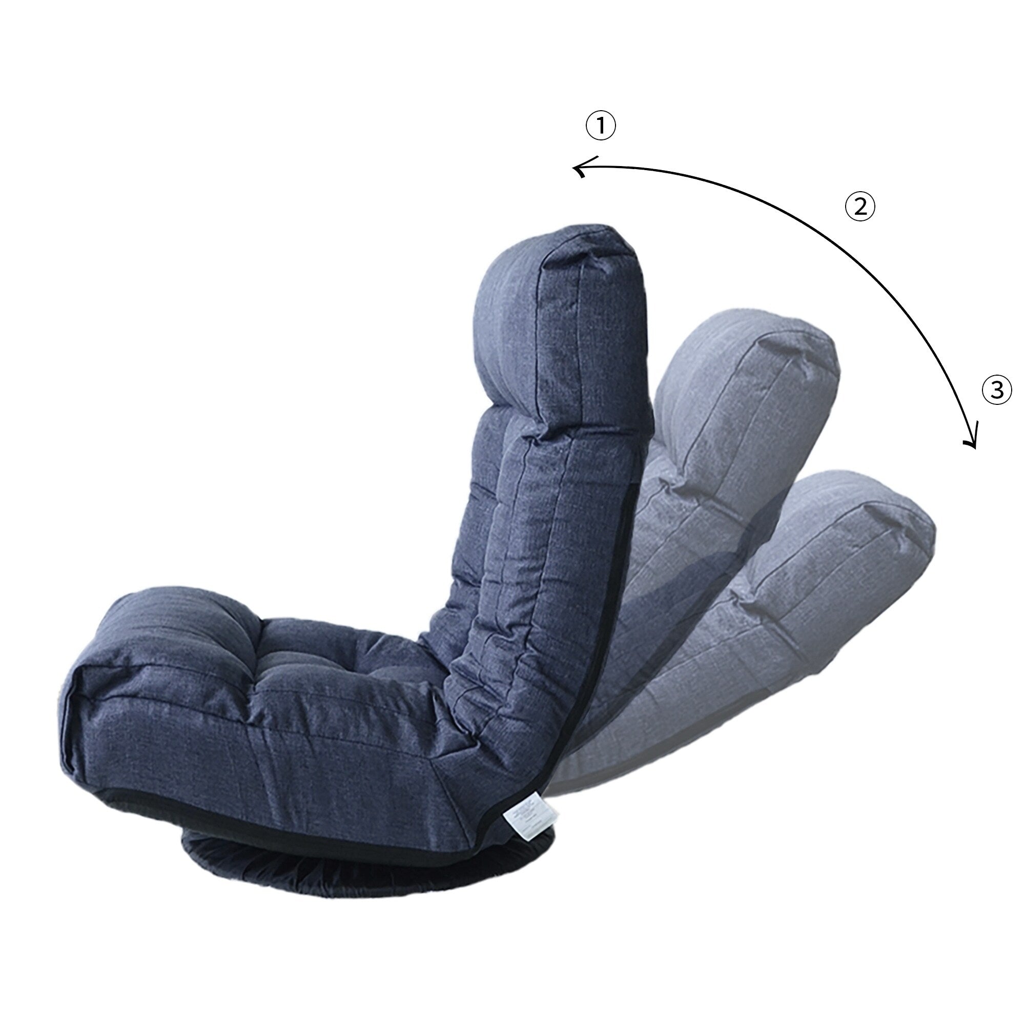 Upholstered Armless Recliner Set with Ottoman and Adjustable Headrest