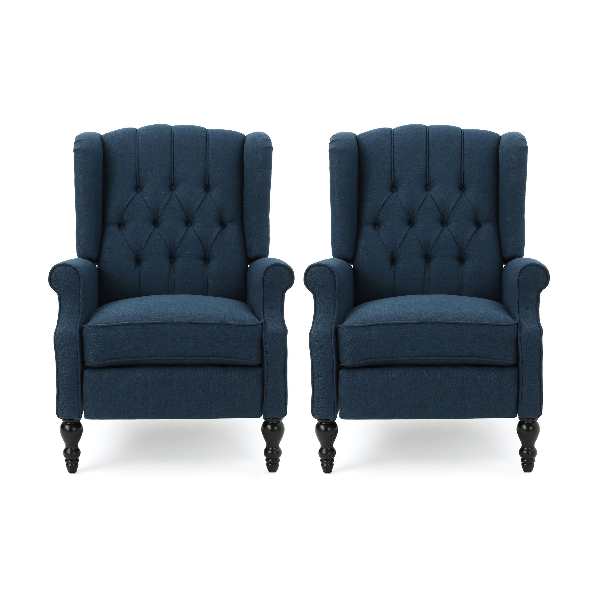 Walter Tufted Fabric Recliners (Set of 2) by Christopher Knight Home