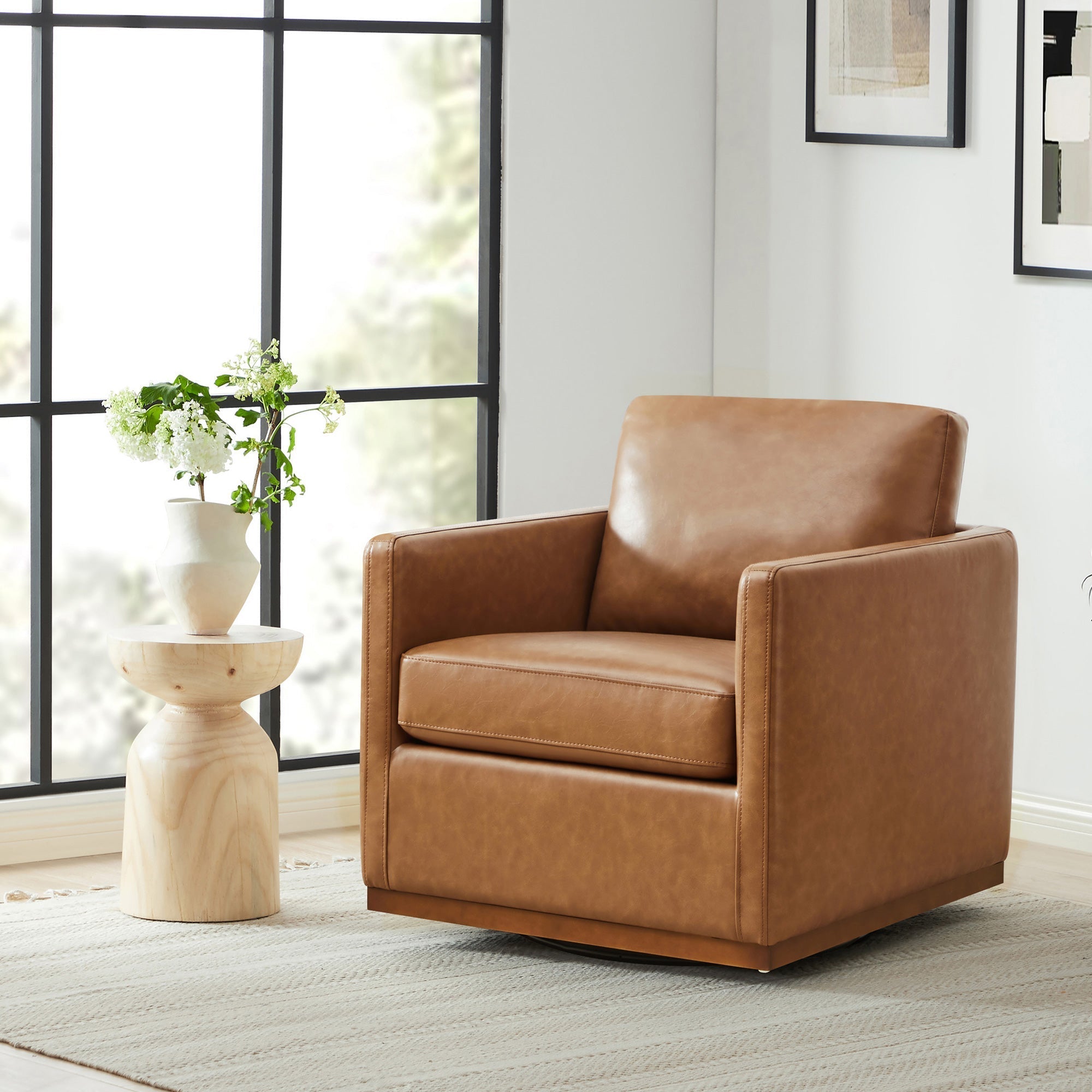 Henry Modern Swivel Accent Chair